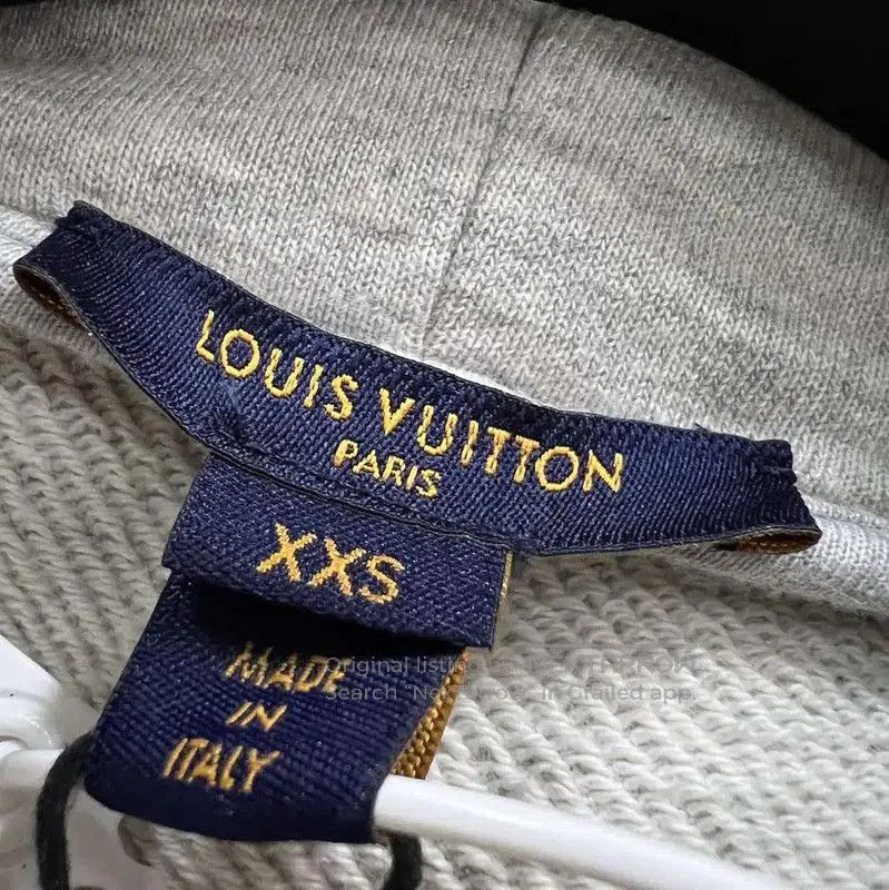 Louis Vuitton Louis Vuitton Gray Logo Crop Hoodie for Women . Size XXS / US 00 / IT 34 - 5 Thumbnail
