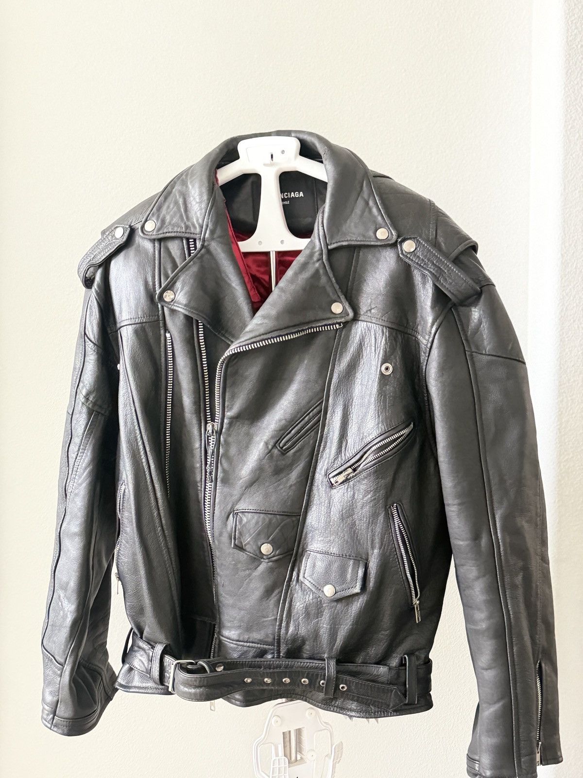 Balenciaga FW22 Lost Tape Upcycled Leather Jacket Size US M / EU 48-50 / 2 - 1 Thumbnail