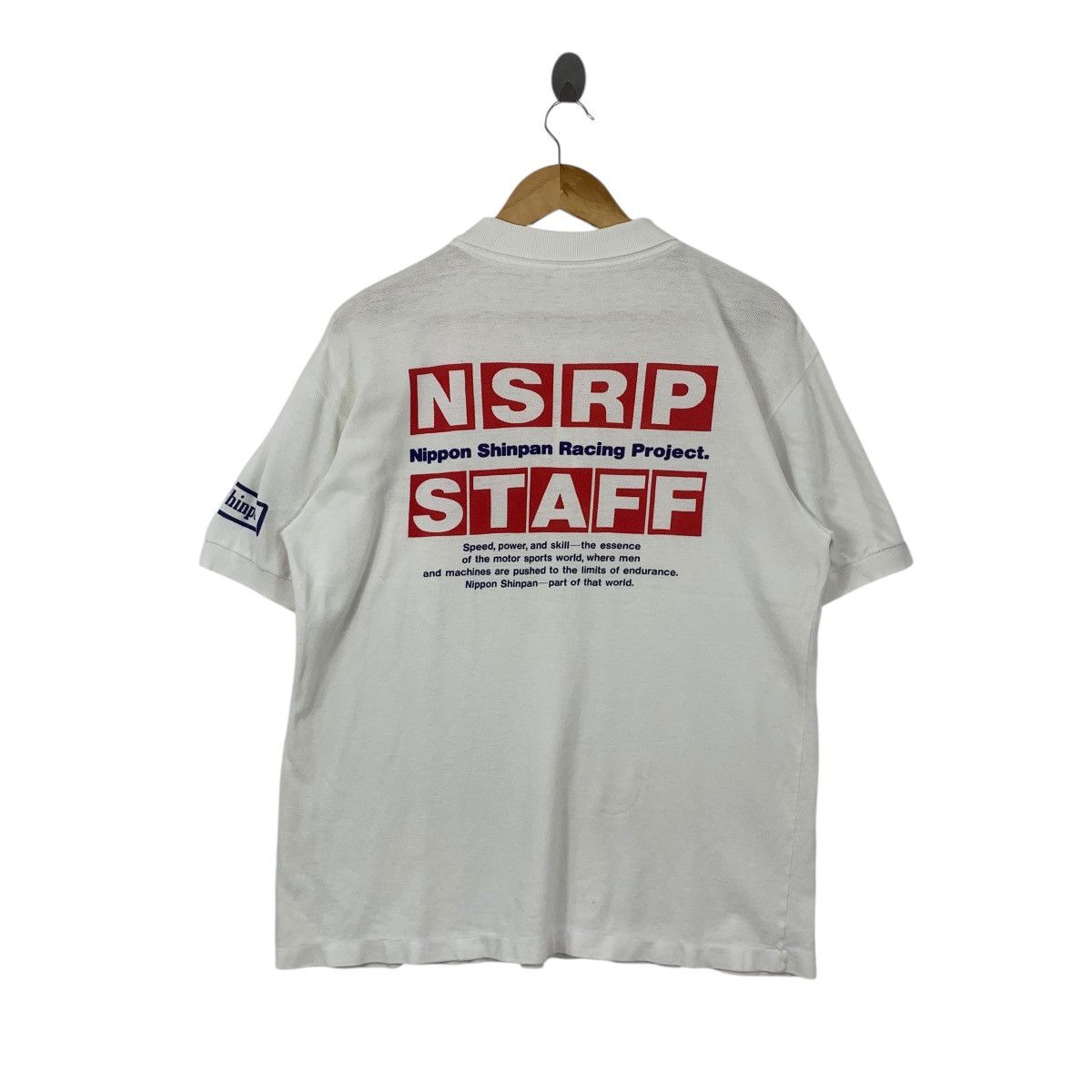 Vintage Vintage NIPPON SHINPAN RACING PROJECT NSRP Polo Tee Shirt Size US L / EU 52-54 / 3 - 1 Thumbnail