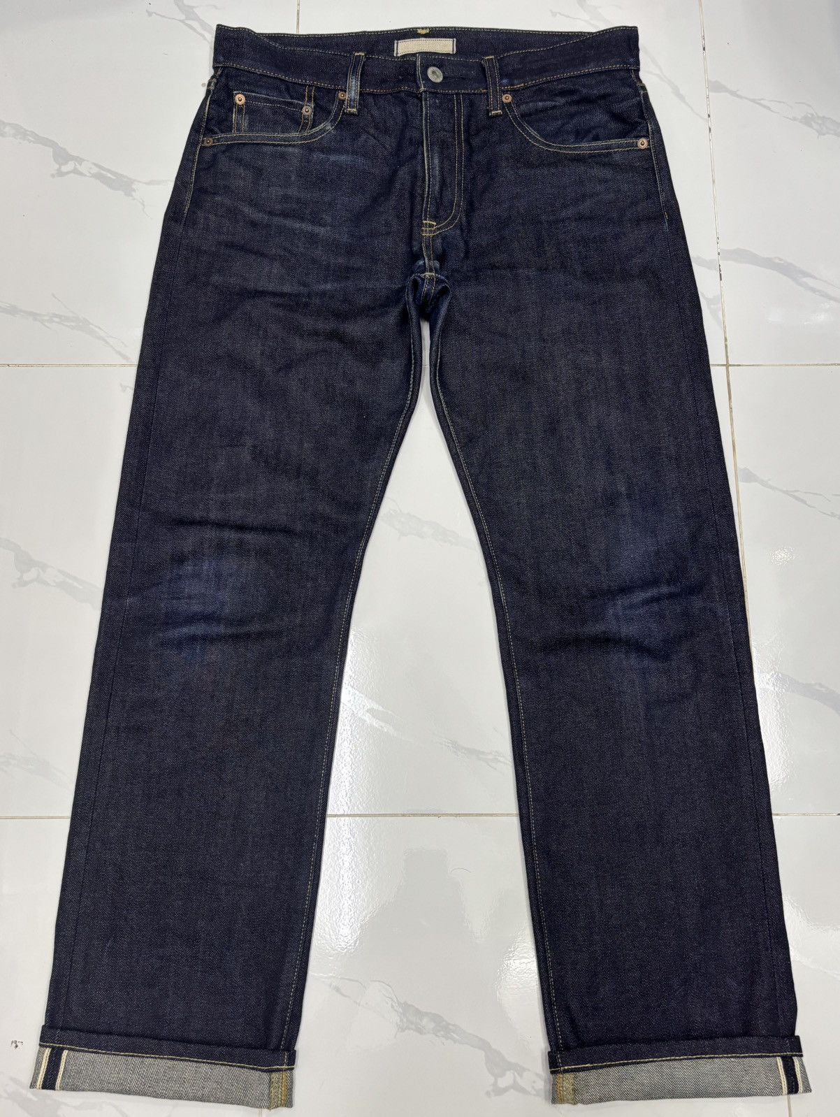 Undercover × Uniqlo NOS🔥UNIQLO JAPAN SELVEDGE BLUE DENIM JEANS UNDERCOVER STYLE Size US 30 / EU 46 - 13 Thumbnail
