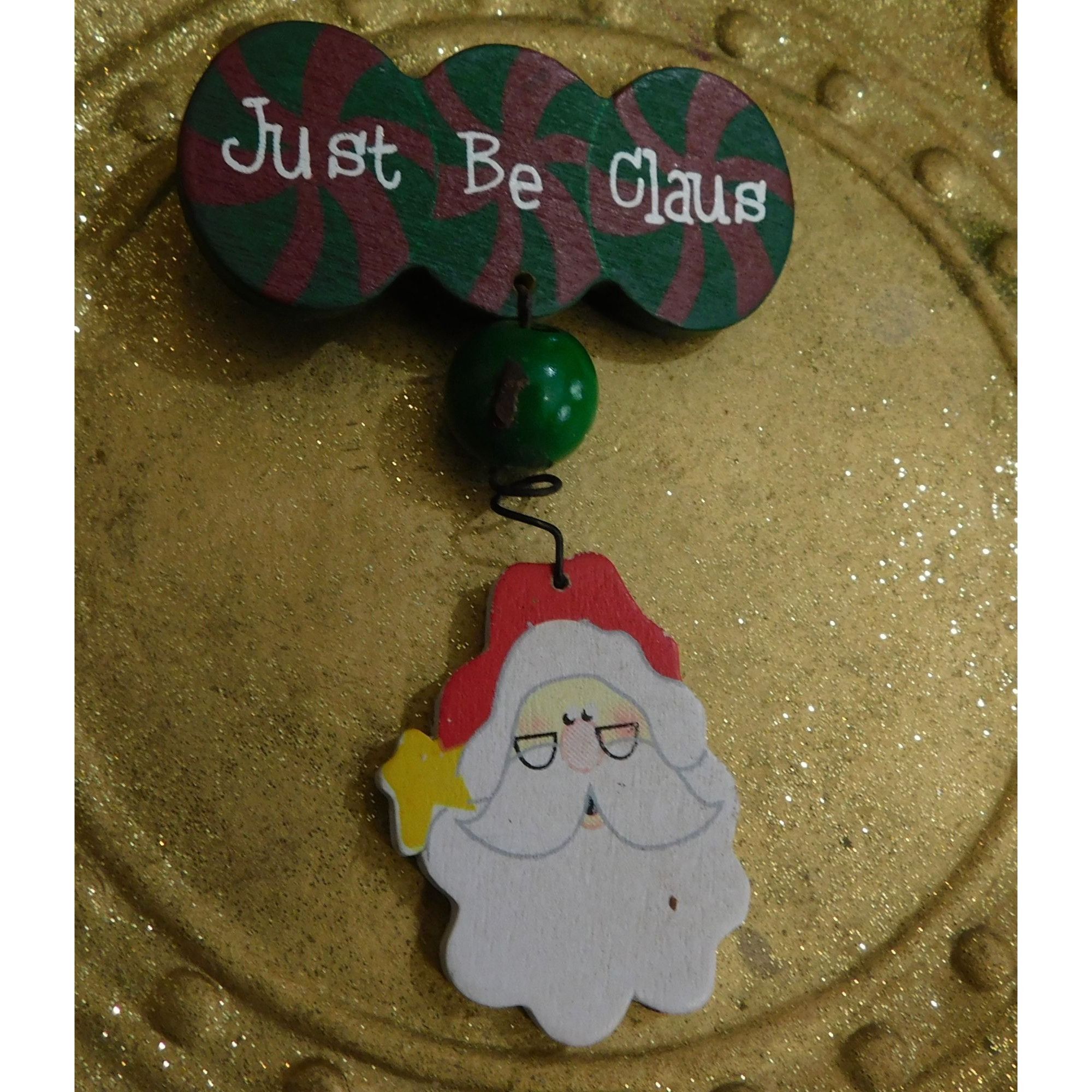 Other Just Be Clause Santa Christmas Painted Brooch Size ONE SIZE - 3 Thumbnail