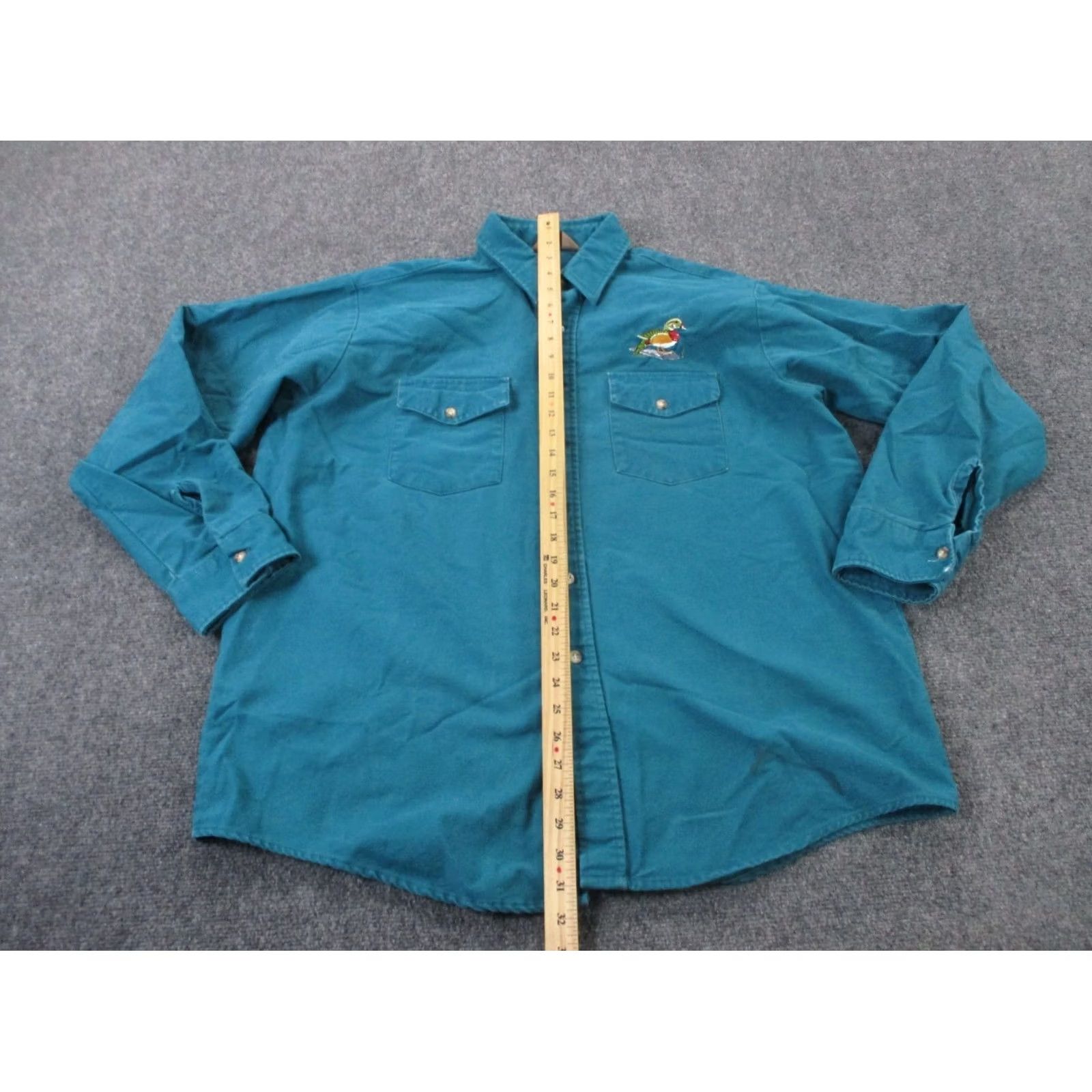 Vintage VINTAGE Winter Run Shirt Mens 2XL Canvas Heavy Work USA Made Duck Hunting Blue Cotton Canvas Button-Up with Pockets Size US XXL / EU 58 / 5 - 3 Thumbnail