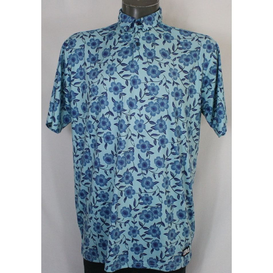 Loft LOFTY Polo Shirt Lot 3 L Tropical Floral Golf Performance Size US L / EU 52-54 / 3 - 2 Thumbnail