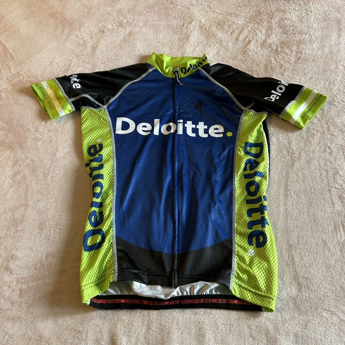 Other Hincapie Deloitte blue green cycling jersey size XS Size US XS / EU 42 / 0 - 1 Thumbnail
