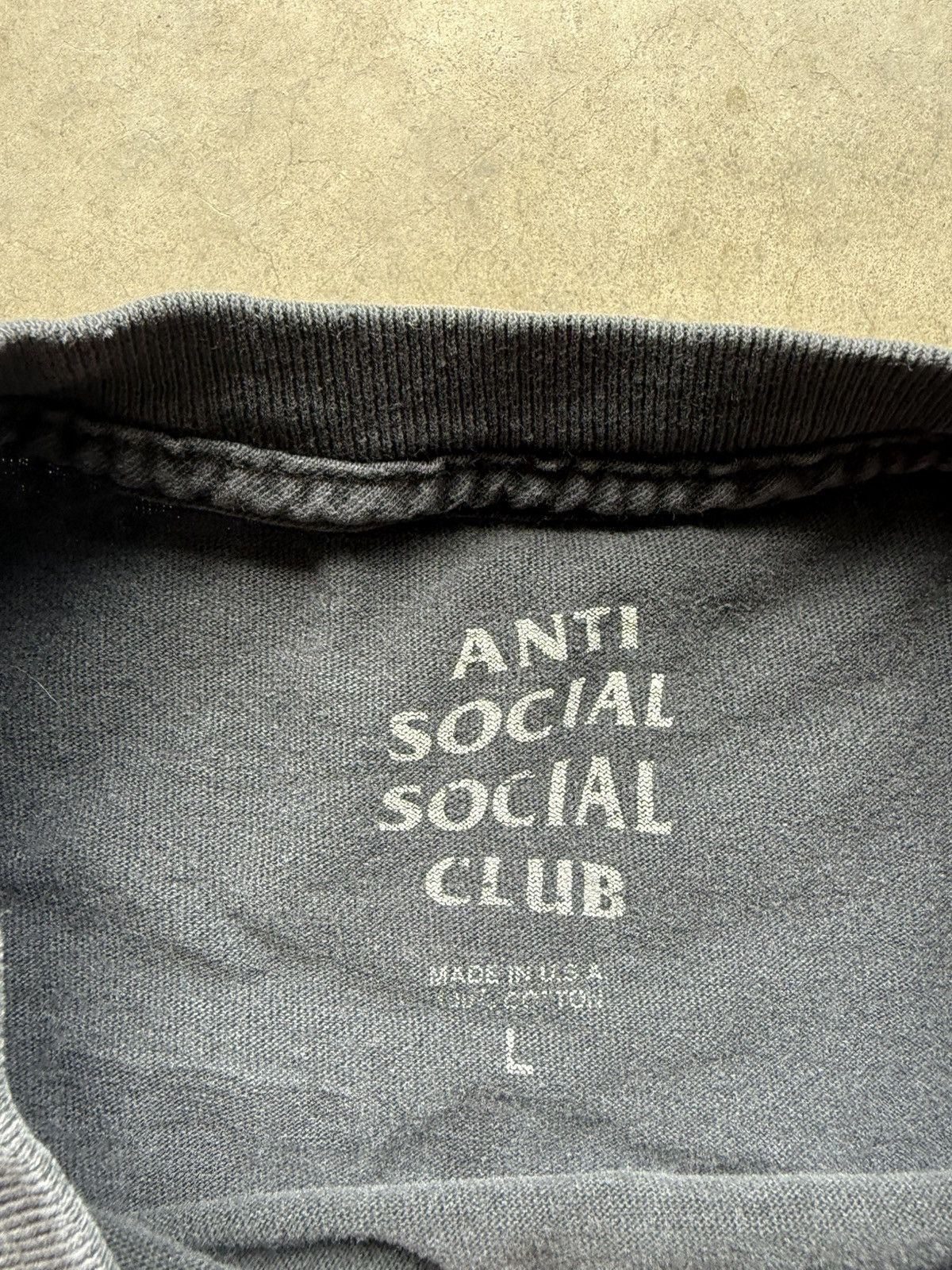 Anti Social Social Club Vintage ASSC Faded Black Tee Anti Social Social Club Size US L / EU 52-54 / 3 - 5 Thumbnail