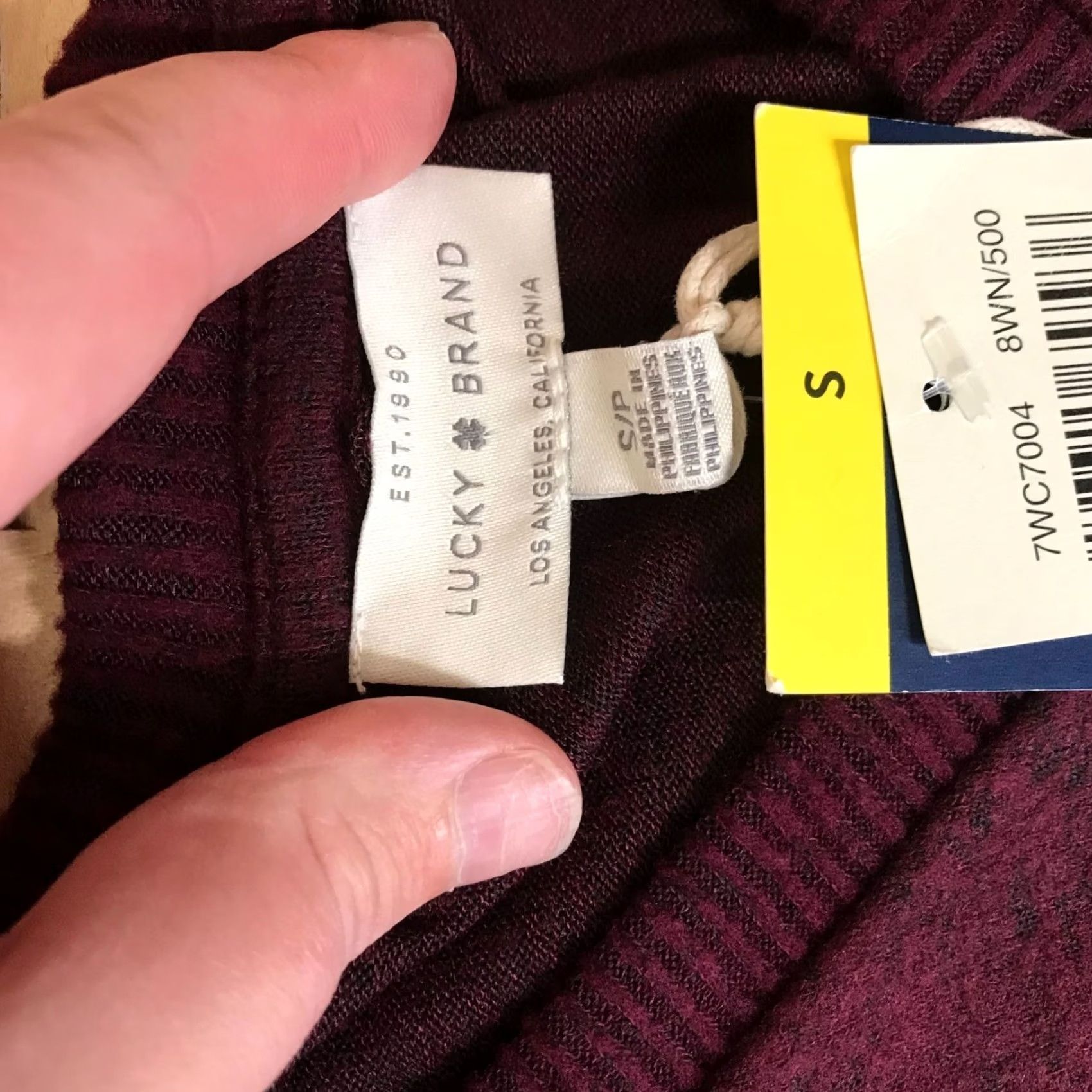 Lucky Brand LUCKY BRAND Womens S Berry V Neck Long Sleeve Pullover Sweater Size S / US 4 / IT 40 - 7 Thumbnail