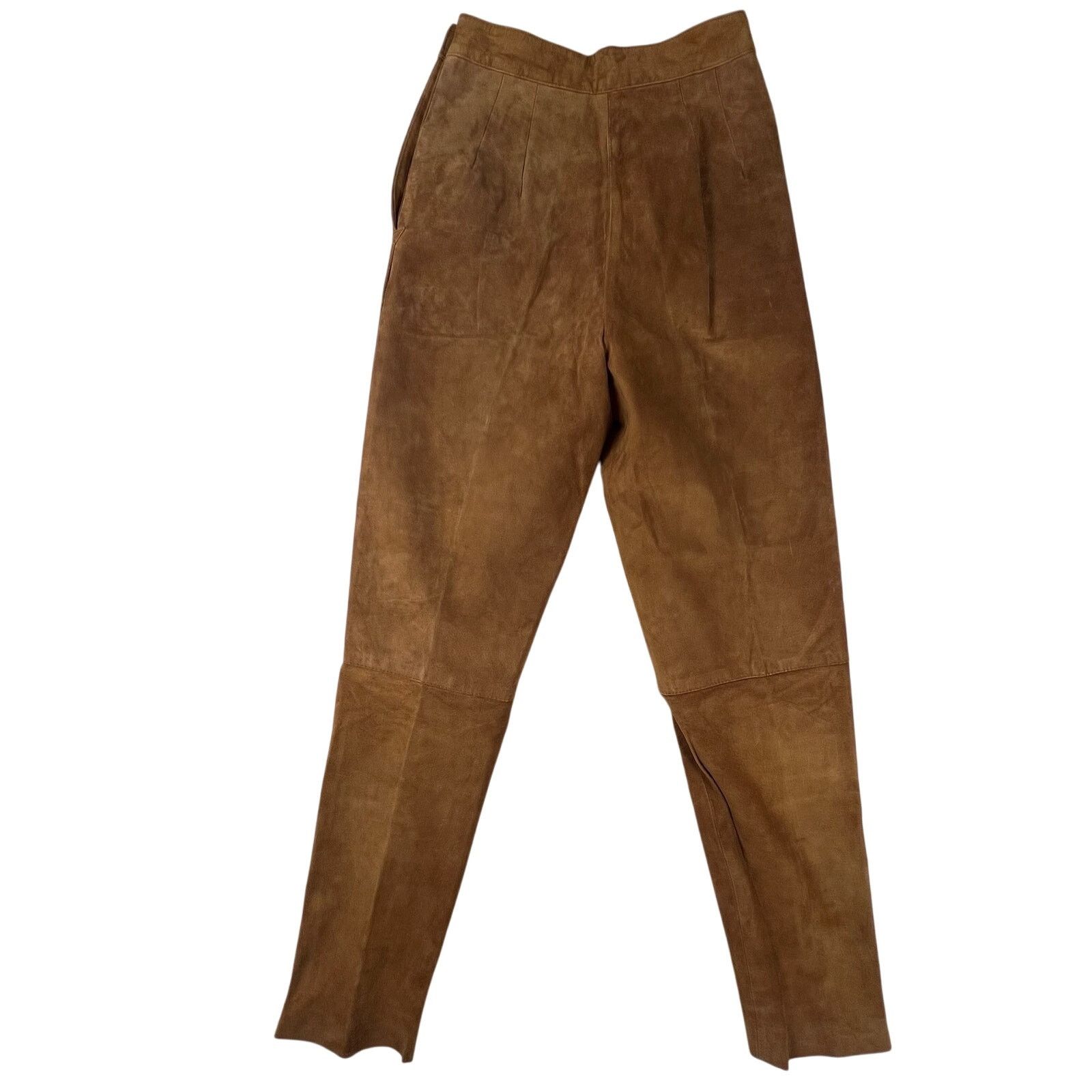 Perry Ellis Vintage Suede High-Waist Pants 6 | Perry Ellis Portfolio Size 28" / US 6 / IT 42 - 4 Thumbnail
