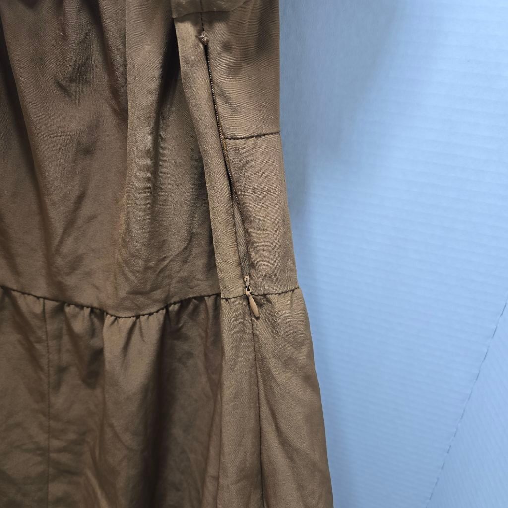 The Unbranded Brand Women's ROMWE Brown Off-Shoulder Dress, Size XL Size XL / US 12-14 / IT 48-50 - 7 Thumbnail