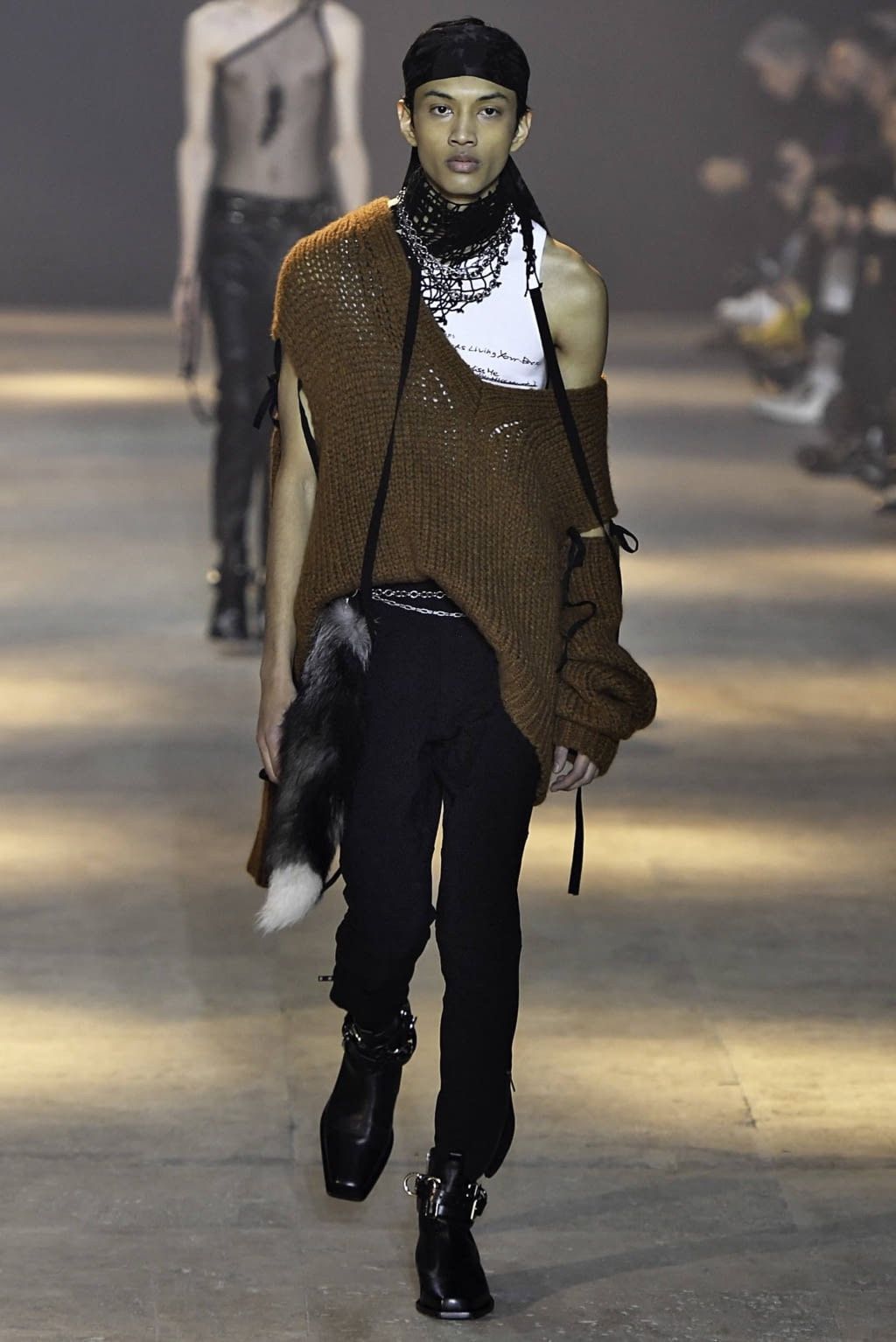 Ann Demeulemeester Fw19 rare oversized black alpaca detachable sweater Size US M / EU 48-50 / 2 - 1 Thumbnail