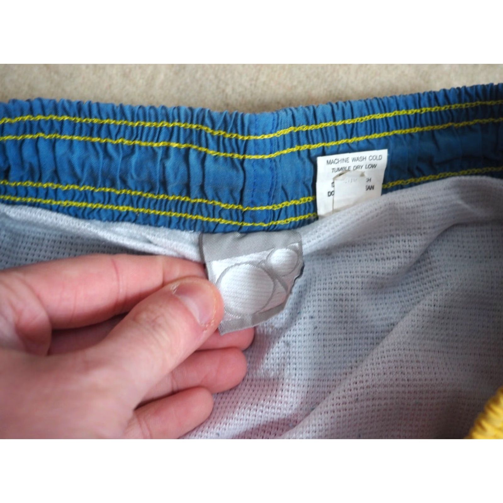 Ocean Pacific VTG 90s Ocean Pacific Trunks Shorts Mens 32 Navy Blue Surf Logo 14" Length 32W Size US 32 / EU 48 - 6 Thumbnail