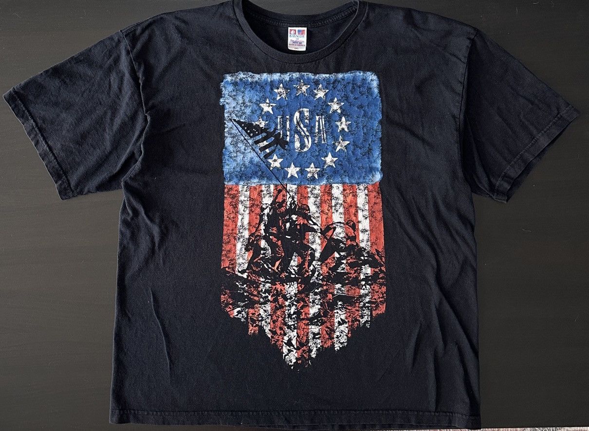 Other Vintage USA Flag Graphic T-Shirt – Bayside Made in USA – 2XL Size US XXL / EU 58 / 5 - 1 Thumbnail