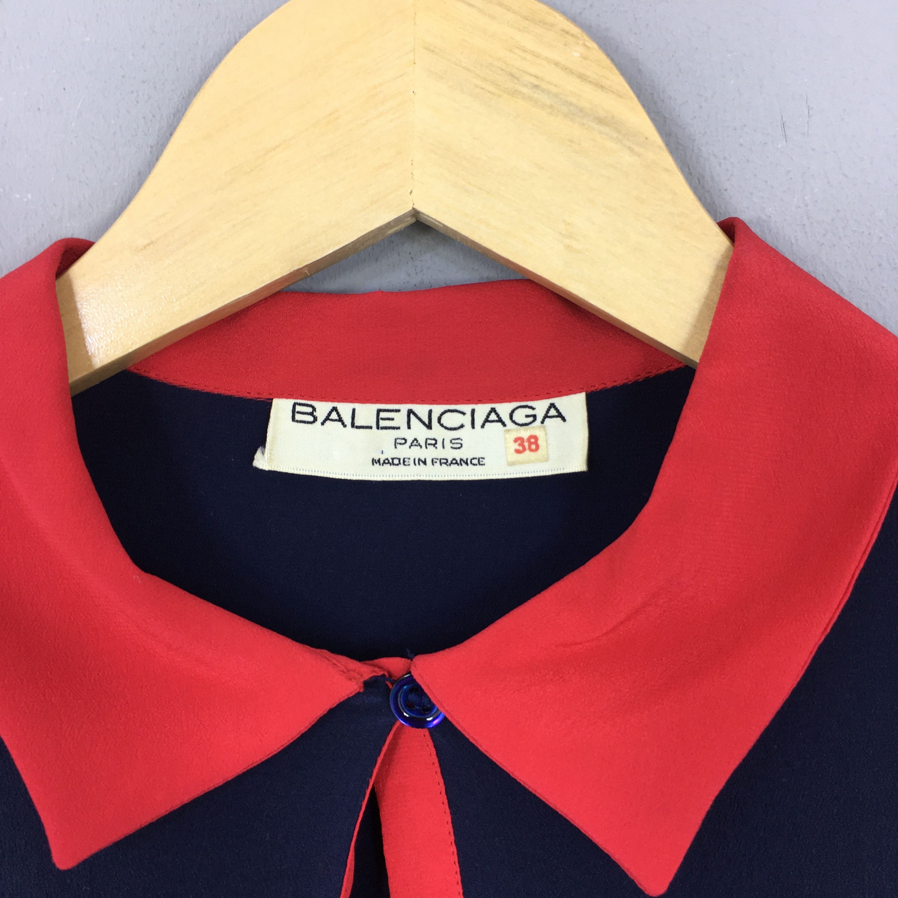 Balenciaga Vintage Balenciaga Paris Top Blouse Women Small Size S / US 4 / IT 40 - 5 Thumbnail