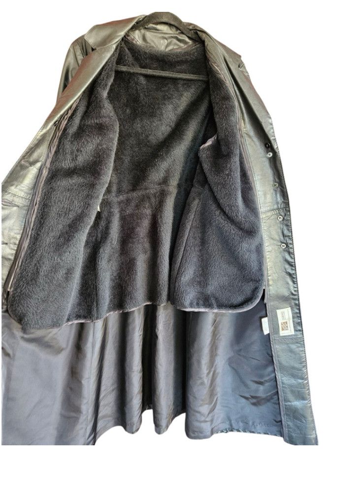 Sears Vintage 70s Sears Leather Trench Coat Size XL / US 12-14 / IT 48-50 - 8 Thumbnail