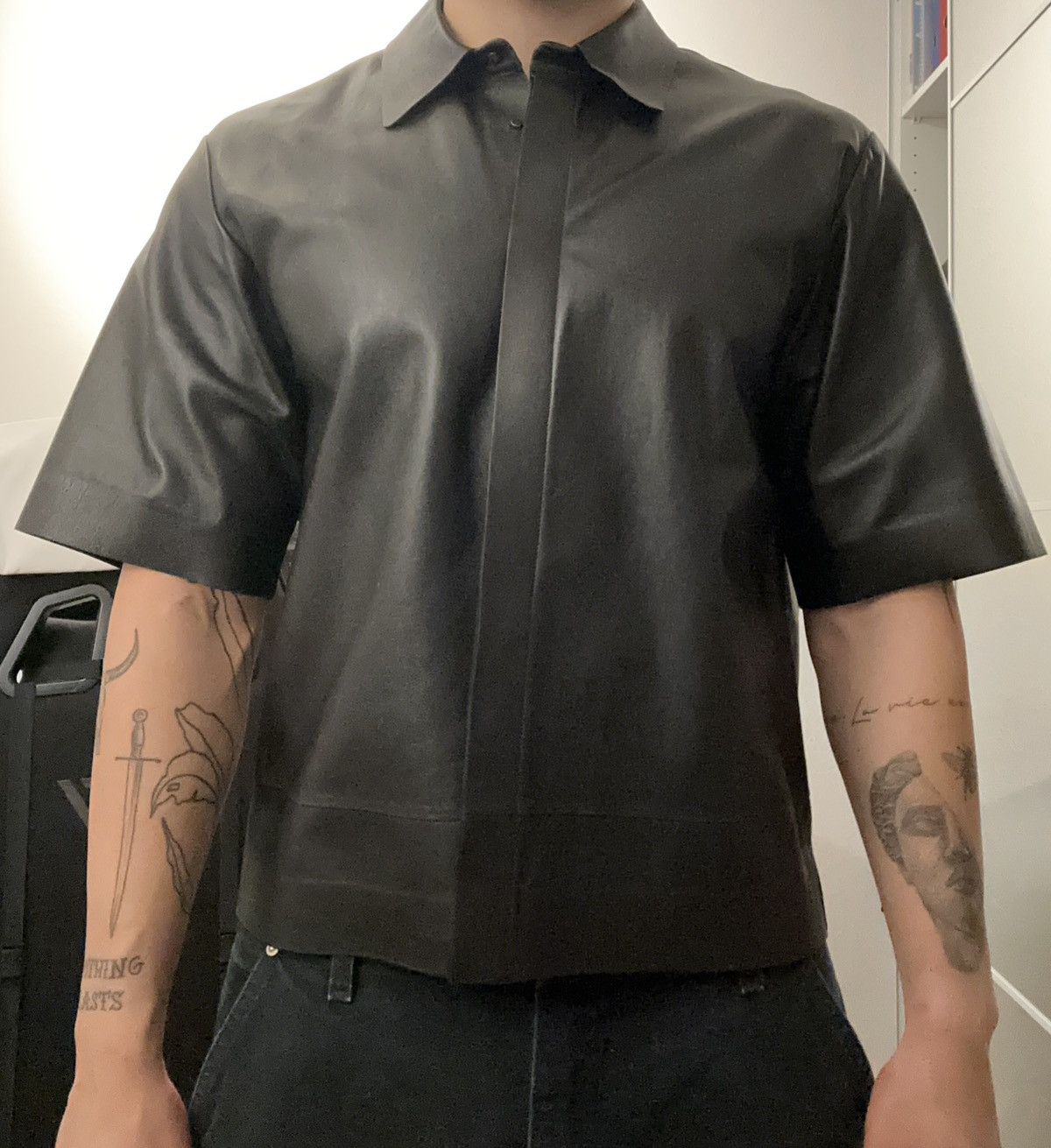 Jil Sander Jil Sander Lamb Leather Shirt Size US M / EU 48-50 / 2 - 5 Thumbnail