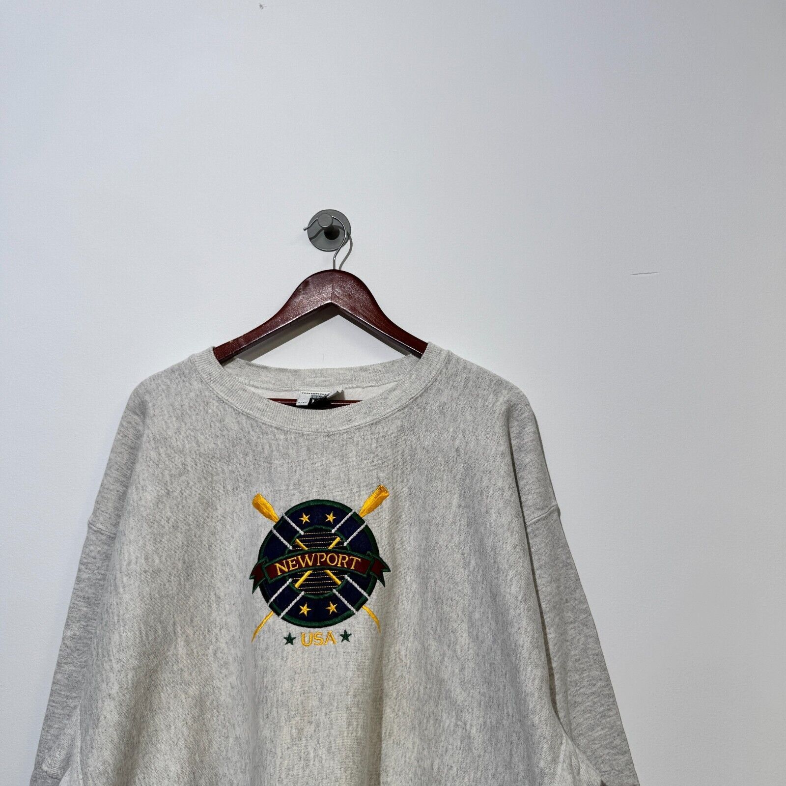 Lee Lee Unisex Gray Cotton Crewneck Size XXL Regular Fit Size US XXL / EU 58 / 5 - 2 Thumbnail