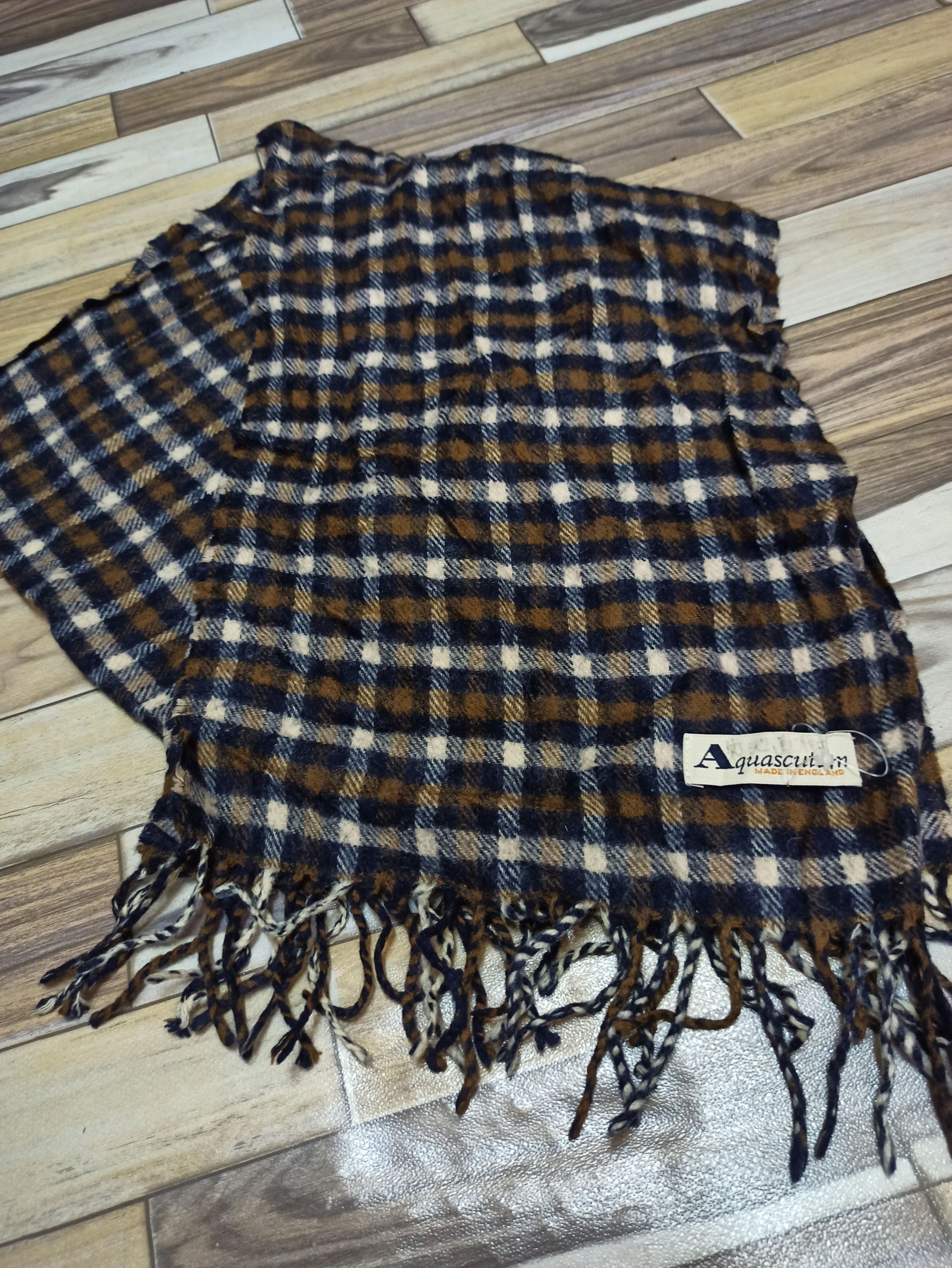 Aquascutum Aquascutum Muffler Made In England Size ONE SIZE - 2 Thumbnail