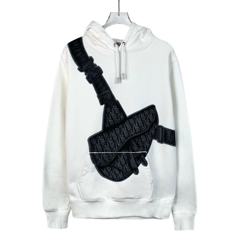 Dior Dior White saddle bag logo letter print cotton hooded draws Size US XS / EU 42 / 0 - 1 Thumbnail