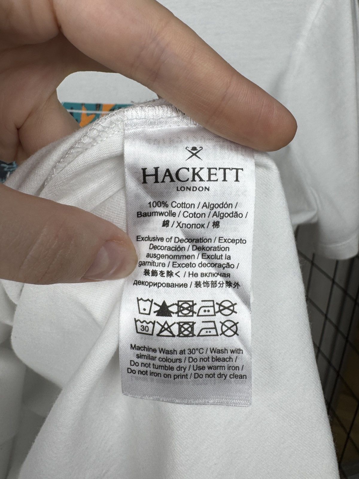 Hackett Hackett London Men’s Seaweed Print Tee T-Shirt White Size S Size US S / EU 44-46 / 1 - 9 Thumbnail