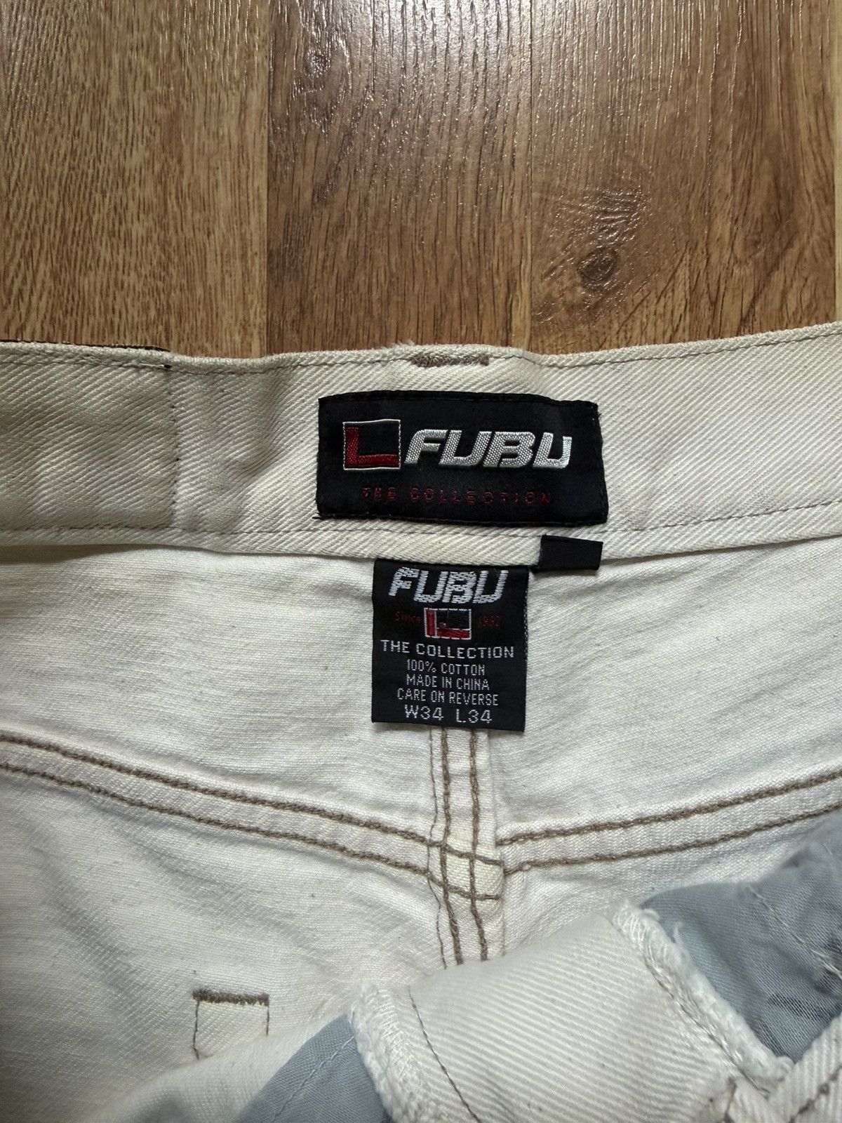 Vintage Vintage Fubu painter jeans white Size US 34 / EU 50 - 4 Thumbnail