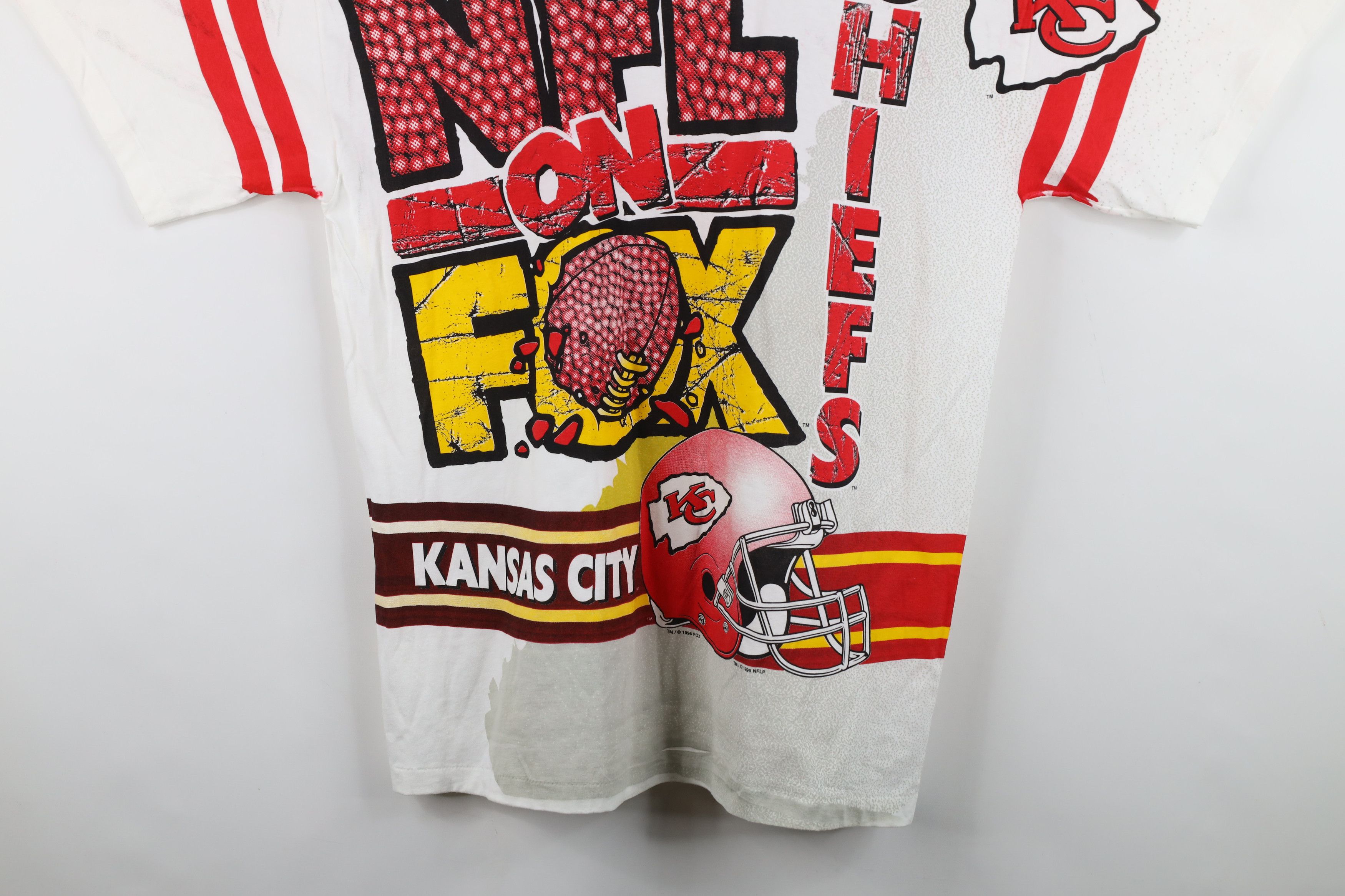 Vintage Vintage 90s City Chiefs Football All Over Print T-Shirt USA Size US XL / EU 56 / 4 - 14 Thumbnail