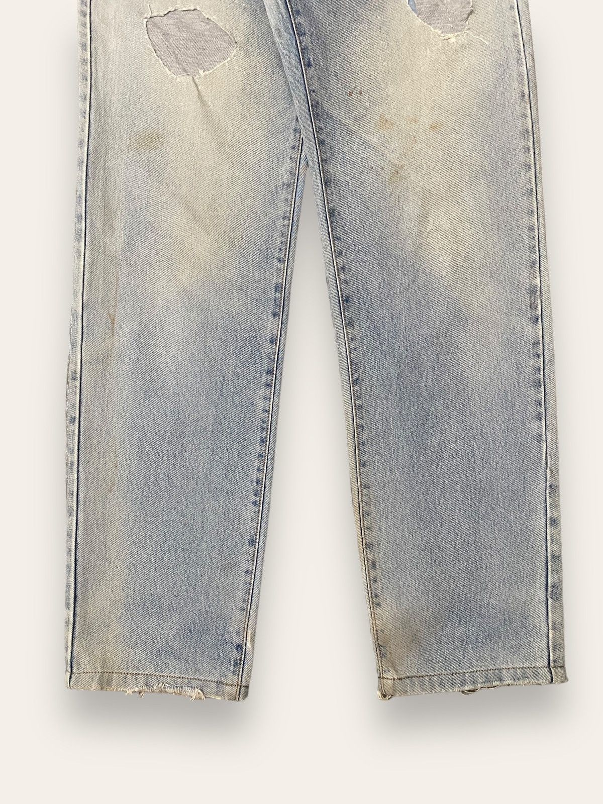 Edwin × Jean Vintage Edwin Japan Sun Wash Patches Distressed Jeans Size US 30 / EU 46 - 3 Thumbnail