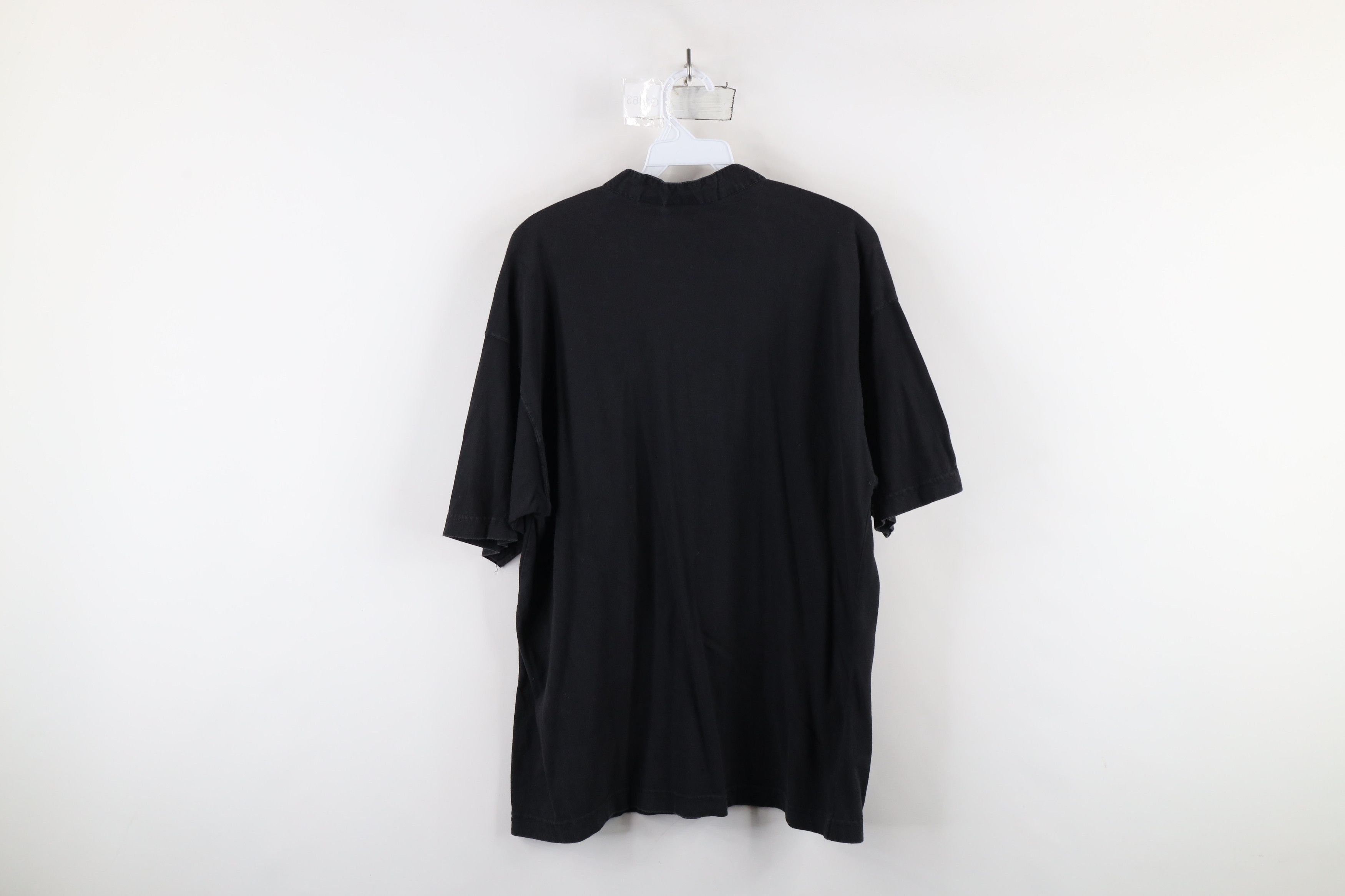 Vintage Vintage 90s Streetwear Short Sleeve Henley T-Shirt Black Size US L / EU 52-54 / 3 - 7 Thumbnail