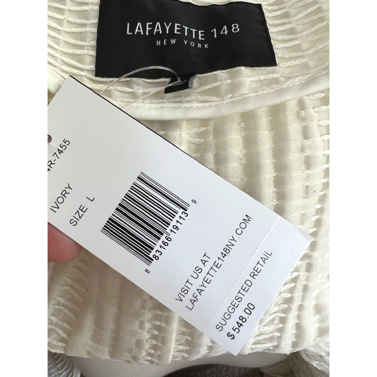 Vintage Lafayette 148 New York Cream Open Lagenlook Jacket Women's Open Front Cardigan Long Sleeve Ivory L x Large Size L / US 10 / IT 46 - 6 Thumbnail