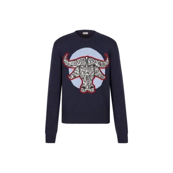 Dior Dior SS21 Navy Blue Knitted Sweater 0079-2507 Size US XS / EU 42 / 0 - 1 Thumbnail