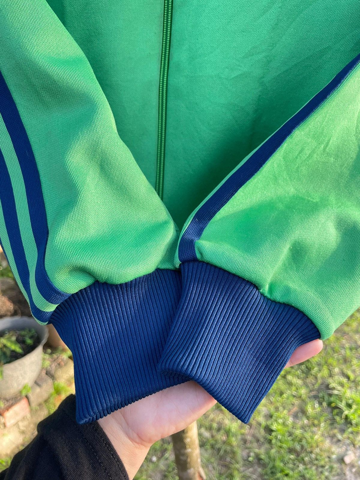 Adidas Vintage Adidas x Descente "Sagamihara" Track Jacket - Green Size US XS / EU 42 / 0 - 5 Thumbnail