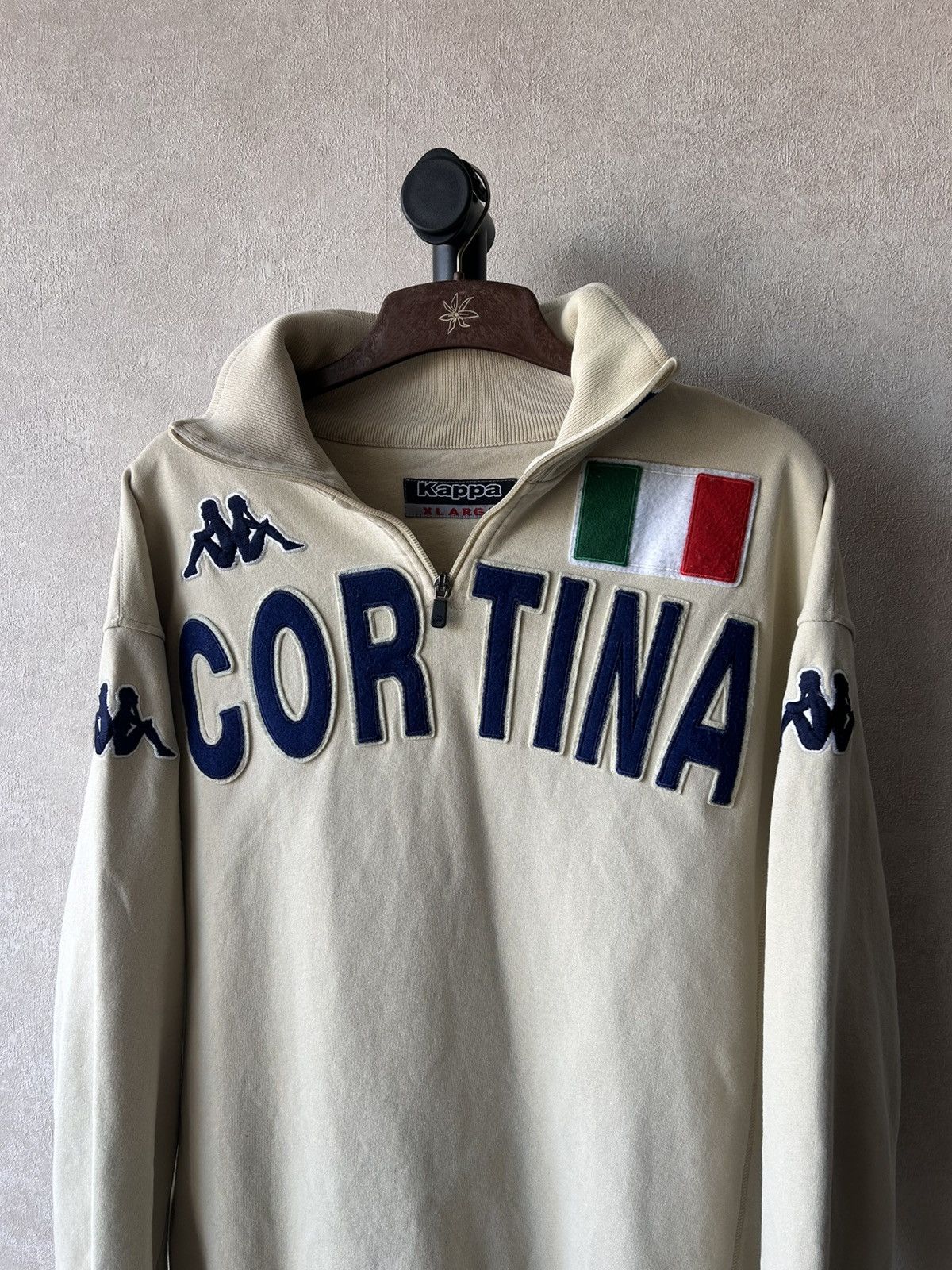Kappa Vintage Y2K Kappa Italy Cortina 1/4 Zip Sweatshirt Size US L / EU 52-54 / 3 - 2 Thumbnail