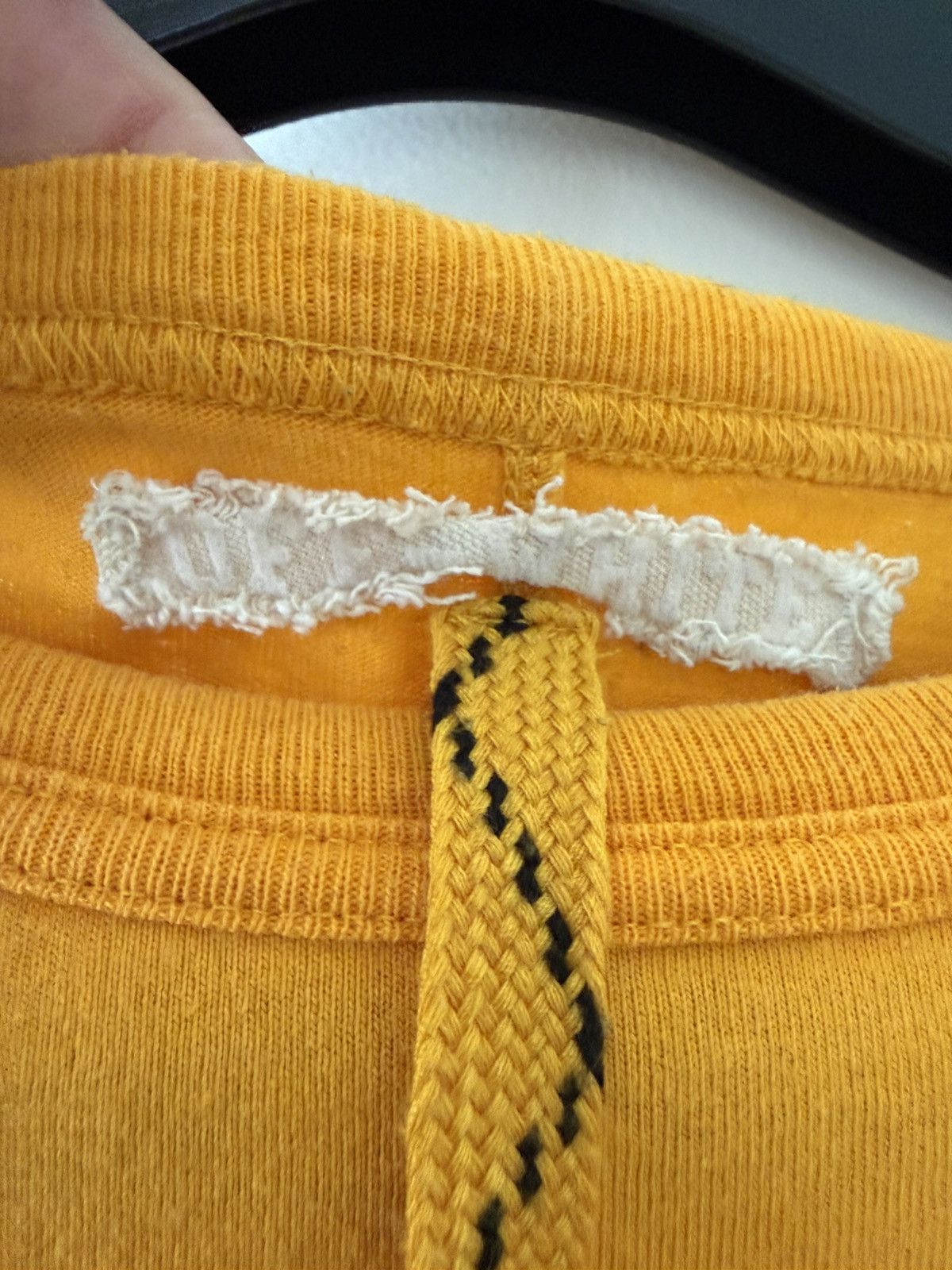 Off-White 2014 Off-White C/O VIRGIL 13 Stripe Print Yellow Mens XS S Size US S / EU 44-46 / 1 - 8 Thumbnail