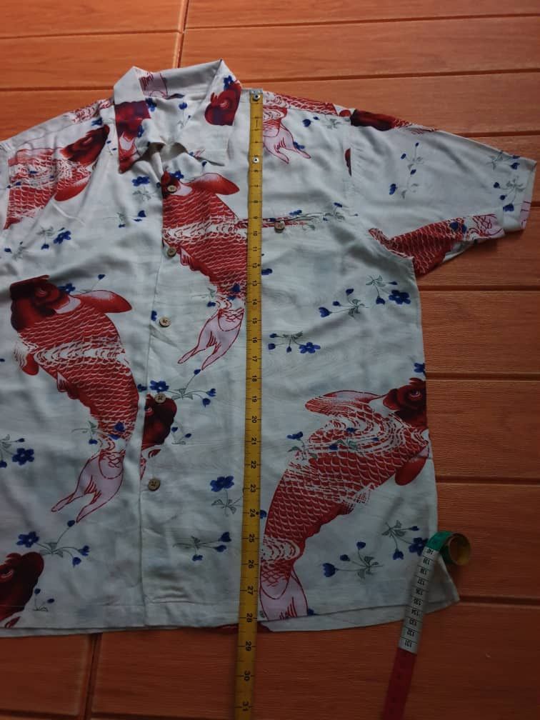 Japanese Brand 💥Tropical koi fish yakuza Japanese style shirt Size US XL / EU 56 / 4 - 8 Thumbnail