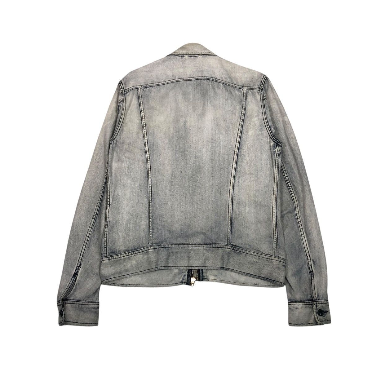Diesel 🔥VINTAGE DENIM BIKER JACKET DIESEL ACID WASH DESIGN Size US M / EU 48-50 / 2 - 2 Thumbnail
