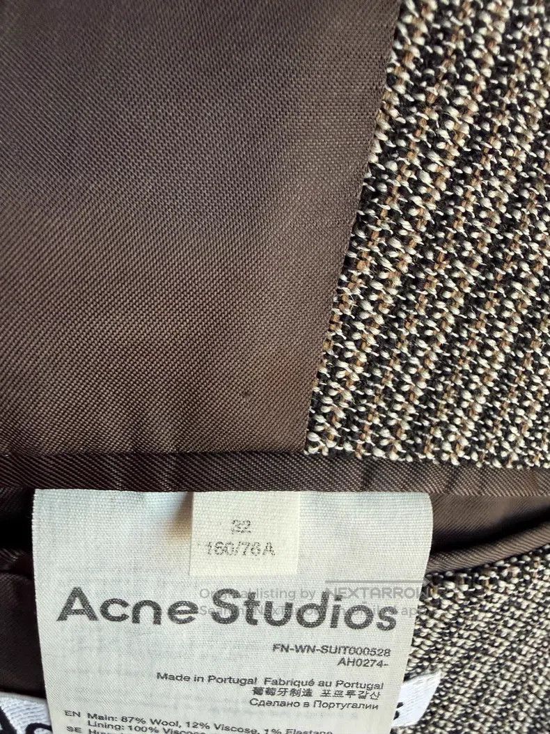 Acne Studios Acne Studios Striped blazer jacket, classic three-button d Size 4XL / US 24-26 - 8 Thumbnail
