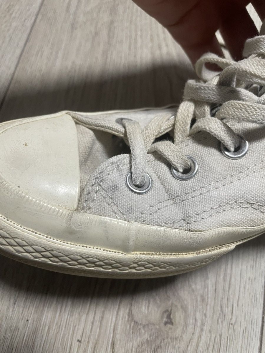 Comme des Garcons Comme des Garçons Play Converse Chuck Taylor White Sneakers Size US 6 / EU 39 - 14 Thumbnail