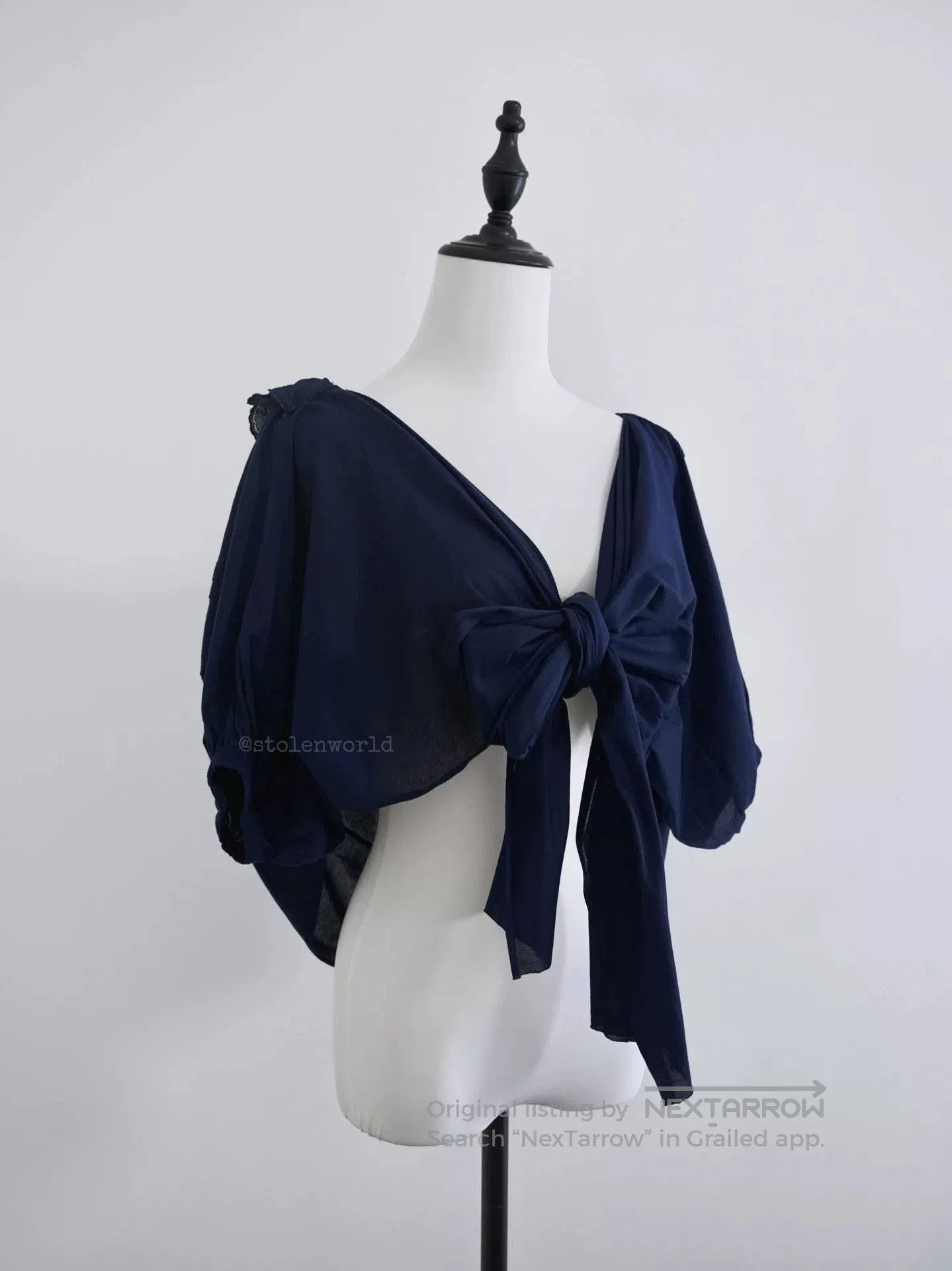 Comme des Garcons navy tie. Size M / US 6-8 / IT 42-44 - 3 Thumbnail