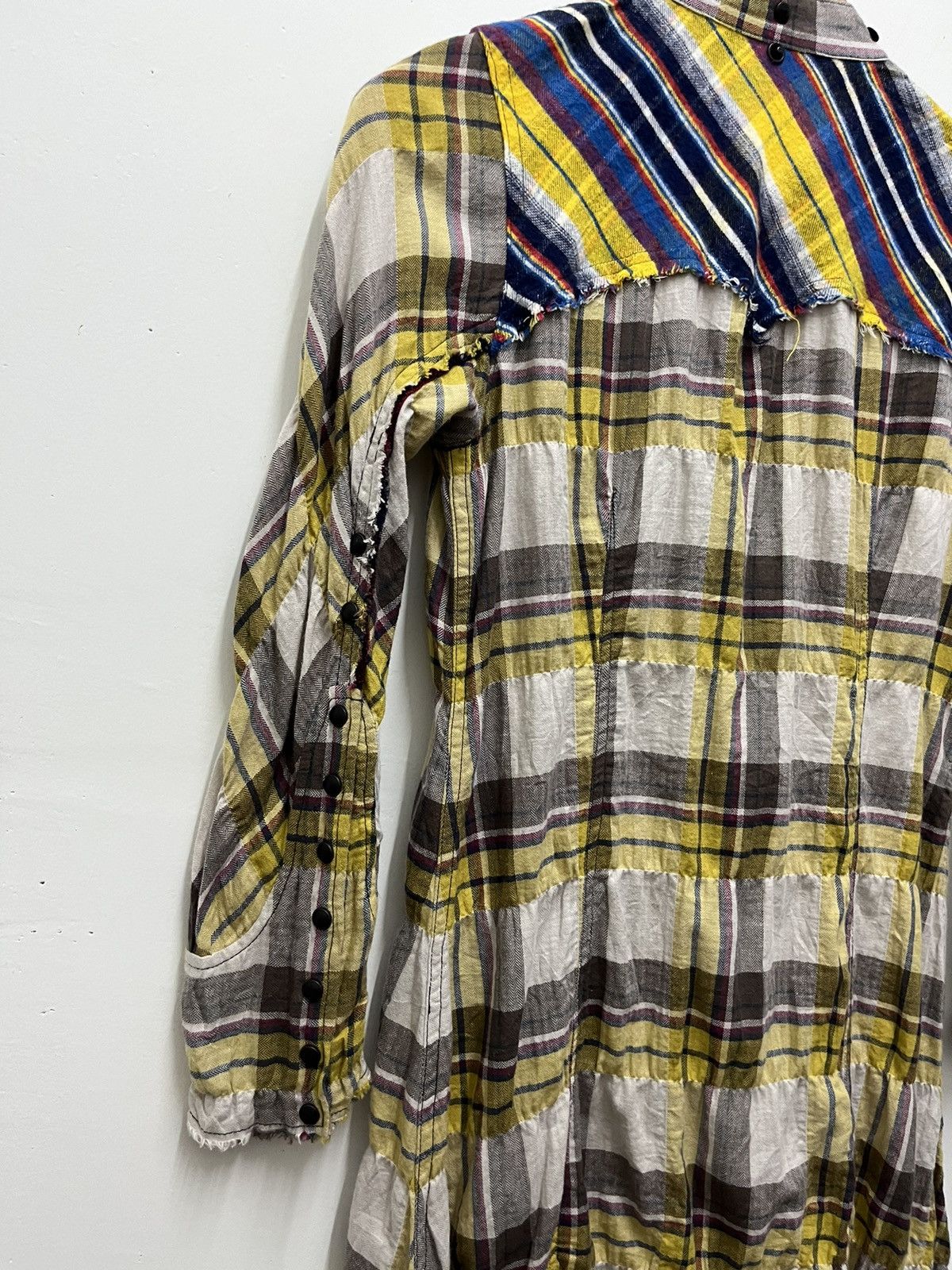 Le Grande Bleu (L.G.B.) LGB Snap Button Flannel Dress Women Maniac Corp Japan Size S / US 4 / IT 40 - 6 Thumbnail