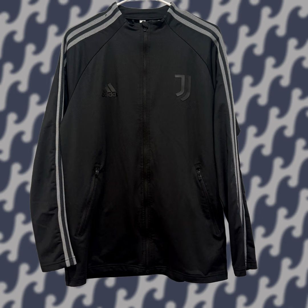 Adidas Adidas Juventus FC Soccer Track Jacket Mens Medium Black Full Zip Training Coat Size US M / EU 48-50 / 2 - 1 Thumbnail