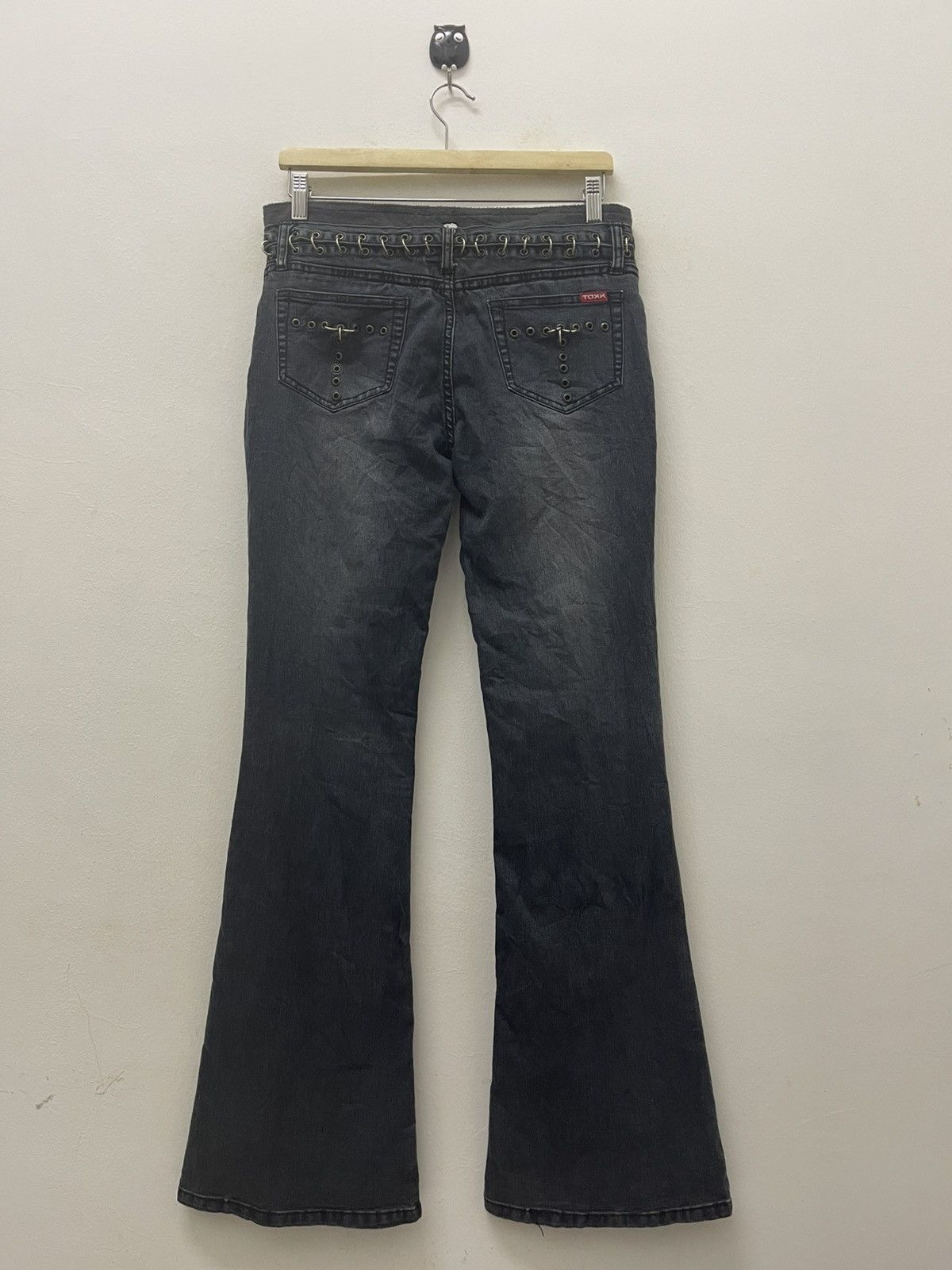 Japanese Brand Rare Vintage TOXK Jeans Punk Piercing Seditionaries Flare Size US 27 - 1 Thumbnail
