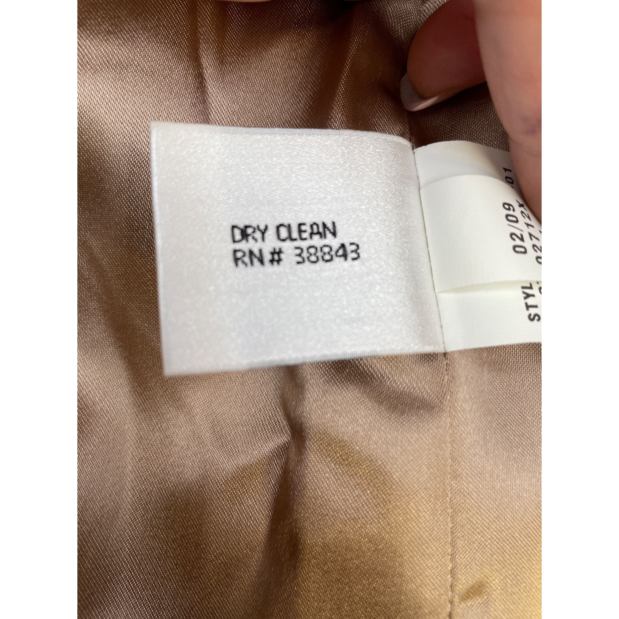 Other Larry Levine Women's Tan Coat Zip up & Button Closure Size 1 Size XL / US 12-14 / IT 48-50 - 8 Thumbnail