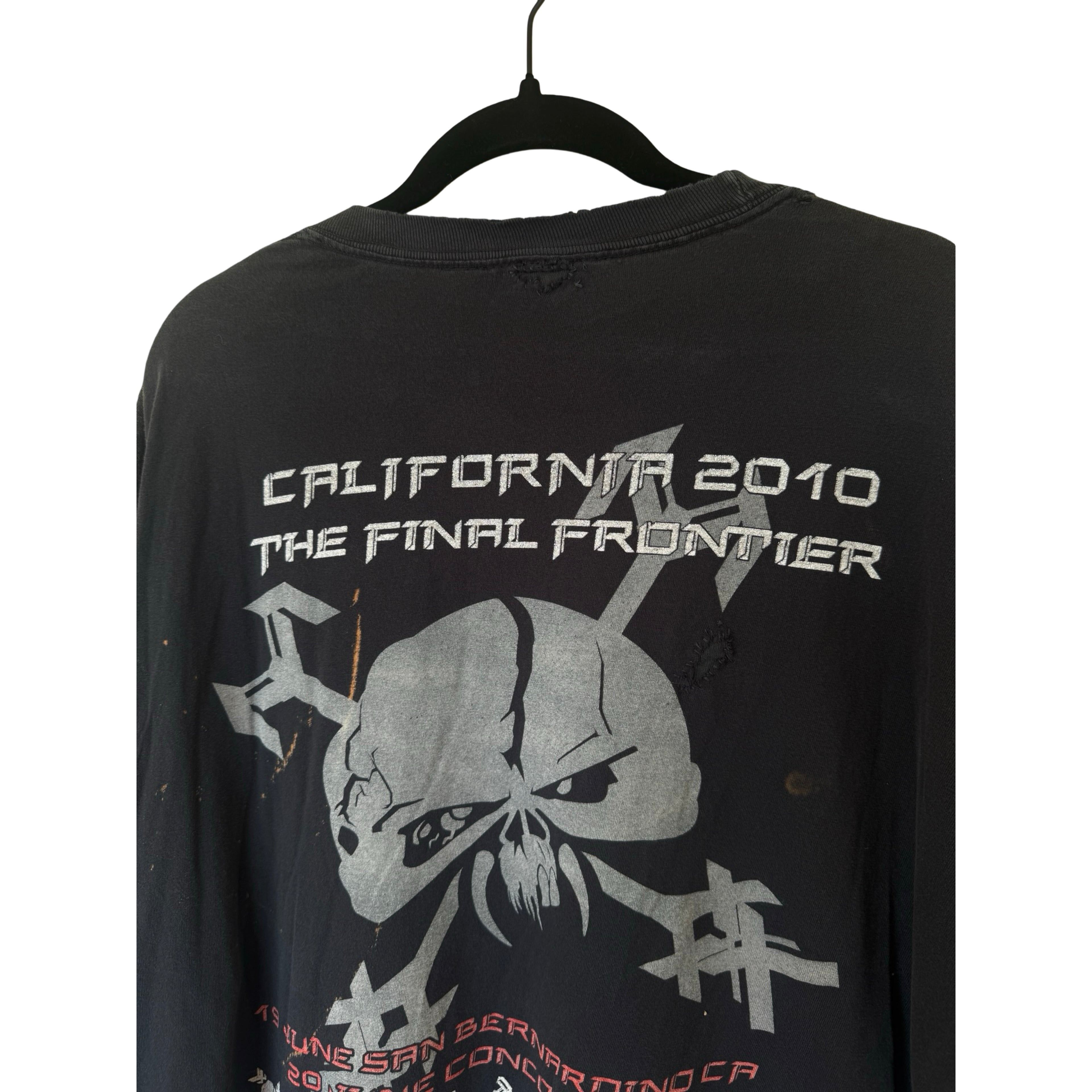 Vintage Iron Madien Final Frontier Tour Thrashed Tee Size US XL / EU 56 / 4 - 6 Thumbnail