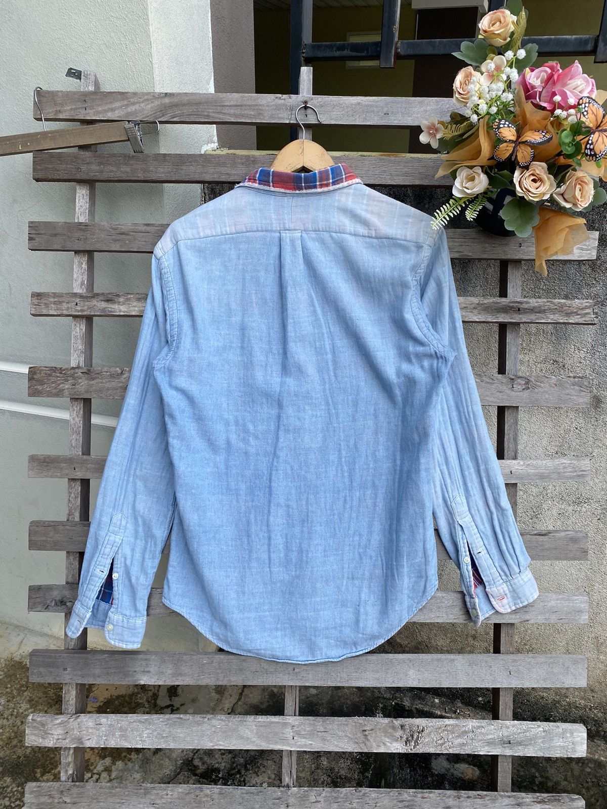 Vintage Vintage Polo Ralph Lauren Inner Flannel Shirt - distressed Size US M / EU 48-50 / 2 - 6 Thumbnail