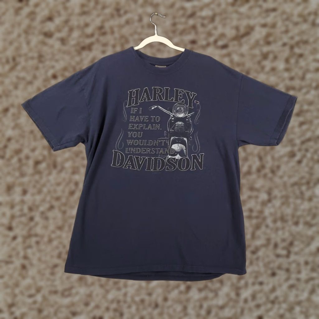 Harley Davidson Harley-Davidson Shirt Mens XL Navy Blue Lone Star Tyler Texas Motorcycle Tee Size US XL / EU 56 / 4 - 1 Thumbnail