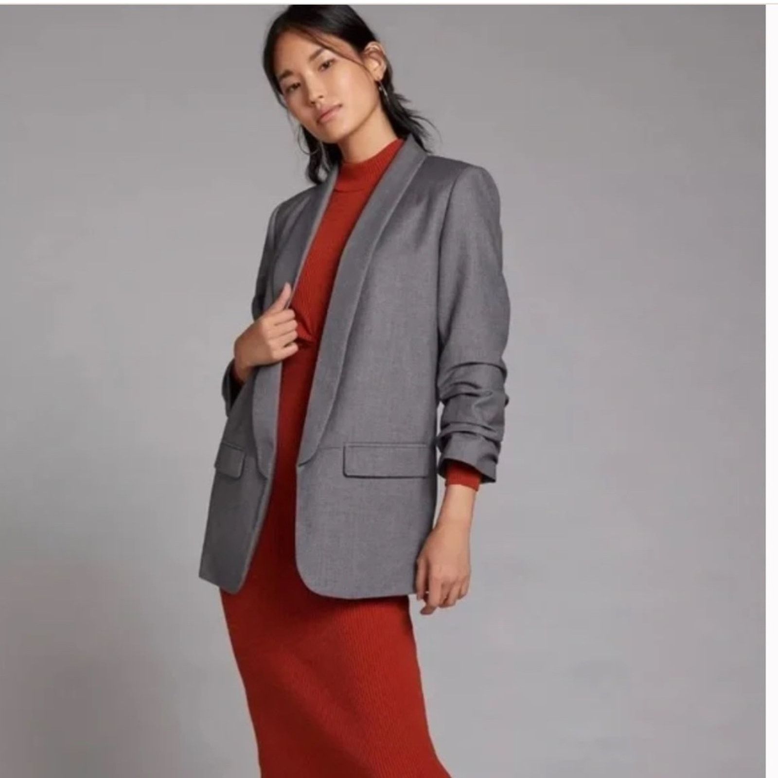 Anthropologie Mare By Anthropologie Cinch Sleeve Blazer - XS Size XS / US 0-2 / IT 36-38 - 1 Thumbnail