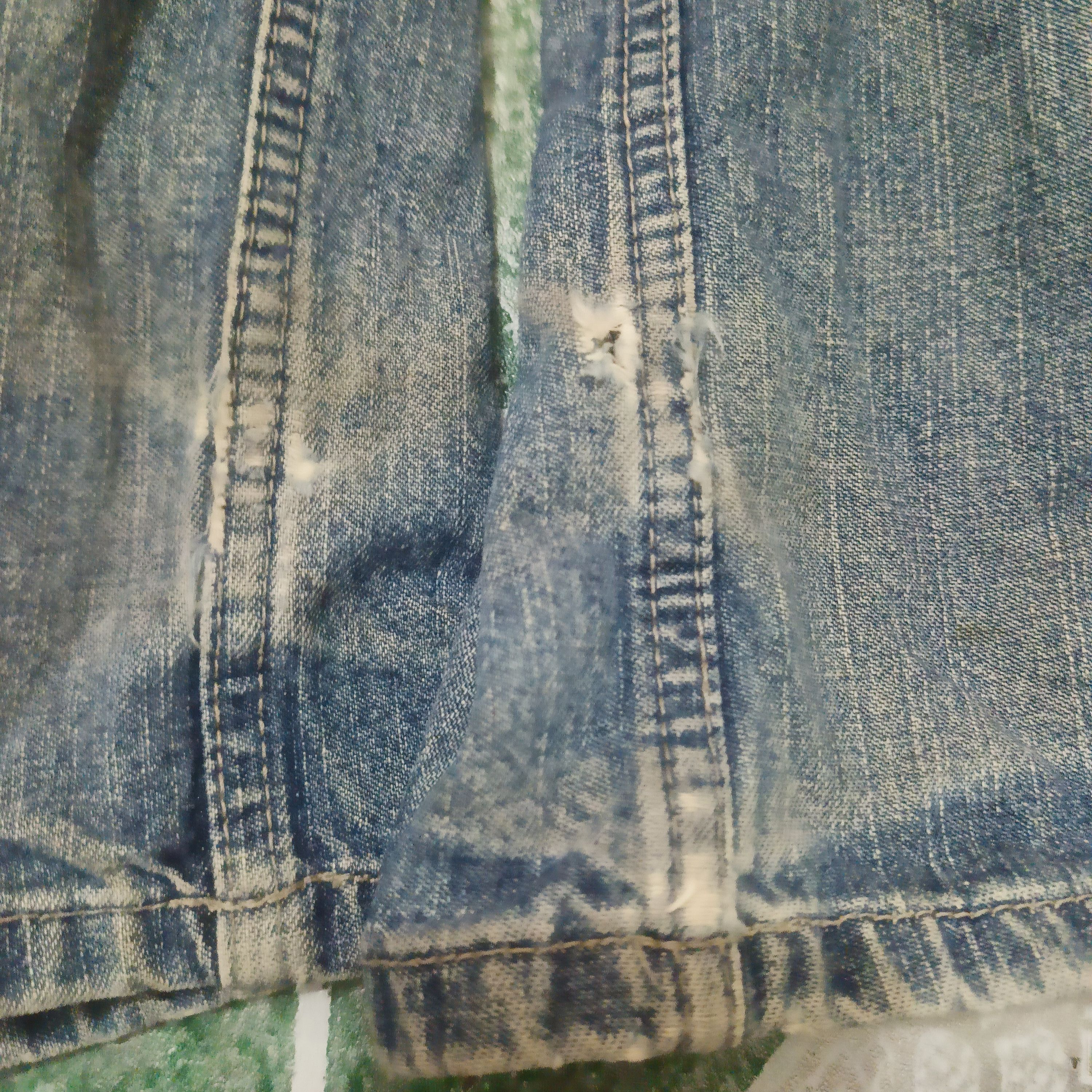 If Six Was Nine Express bush jeans distressed denim Size US 30 / EU 46 - 17 Thumbnail