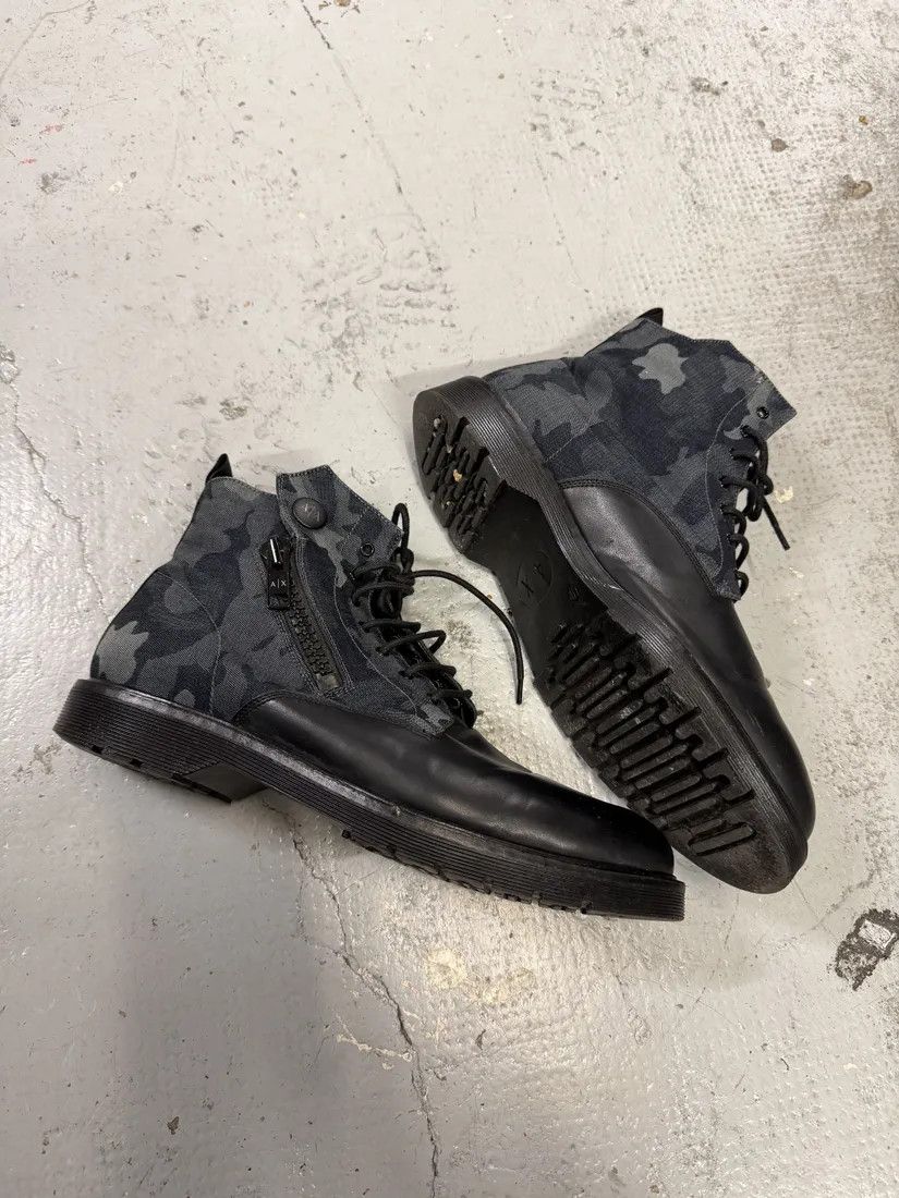 Armani 2010s Armani Black Camo Hybrid Boots Size US 12 / EU 45 - 10 Thumbnail