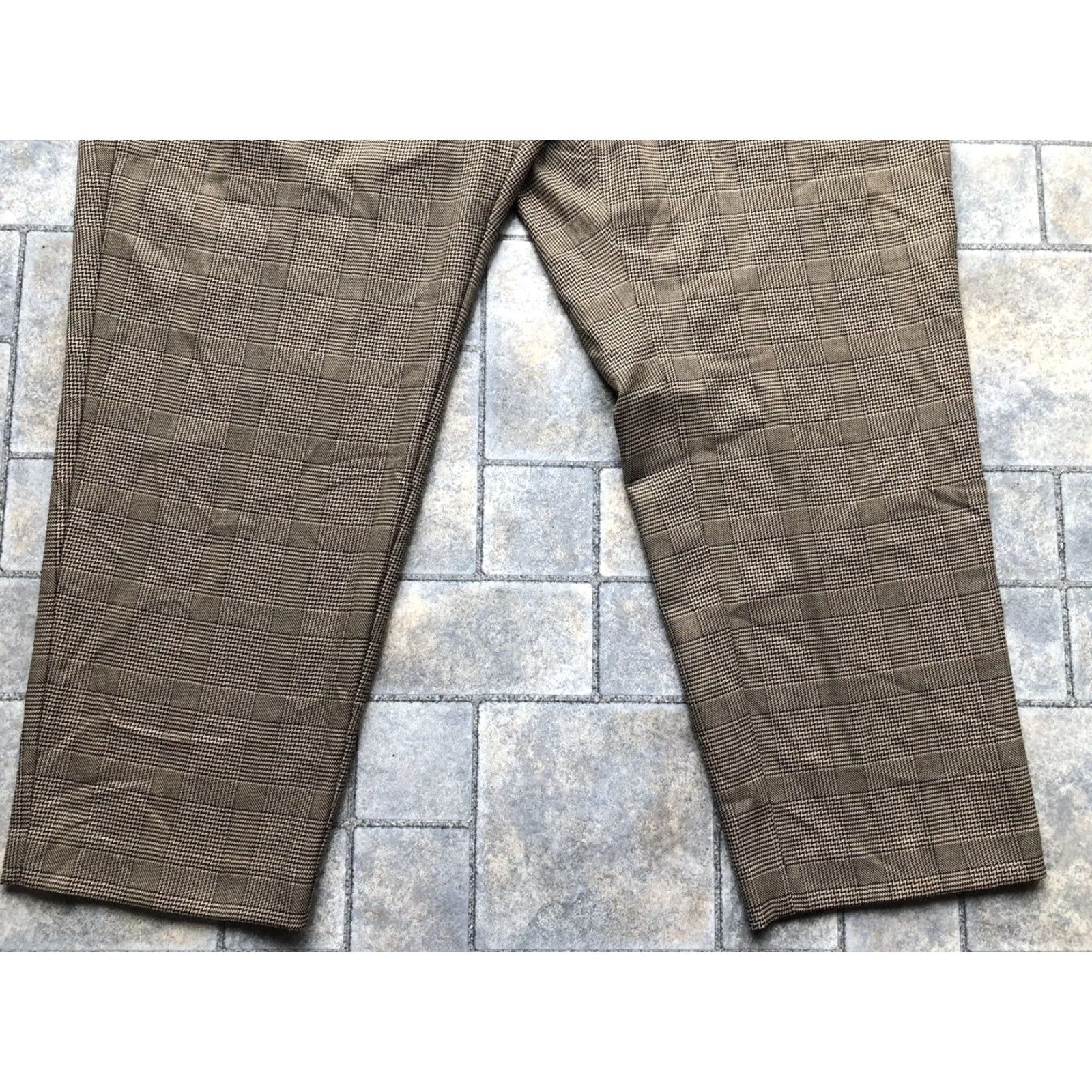 J. Jill NWT J. Jill Womens Pants PL Brown Black Rayon Polyester Spandex Viscose Petite P L - 89.00 MSRP Size 36" / US 14 / IT 50 - 2 Thumbnail