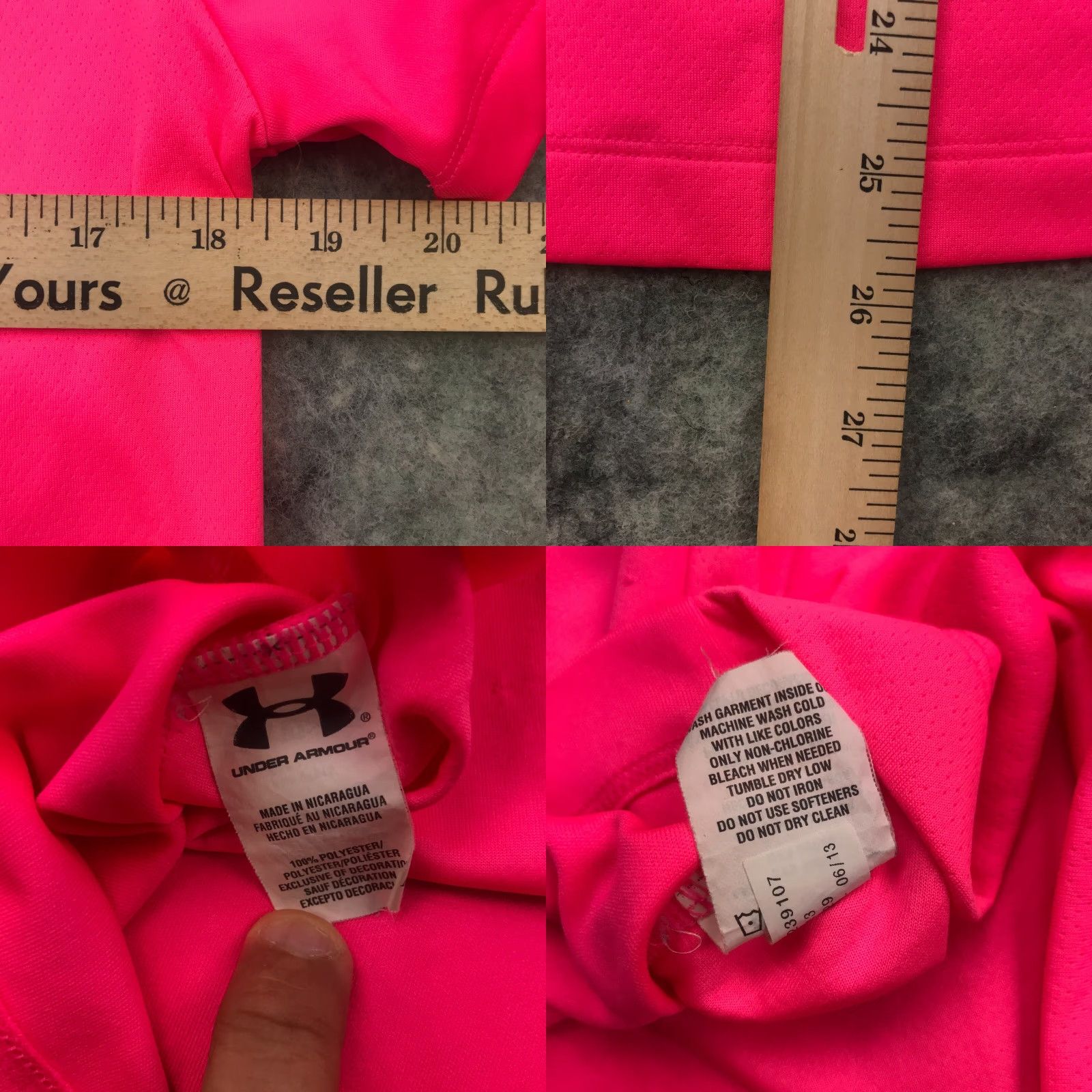 Under Armour Under Armour Womens HeatGear Shirt Top L Pink Breast Cancer Awareness Size L / US 10 / IT 46 - 8 Thumbnail