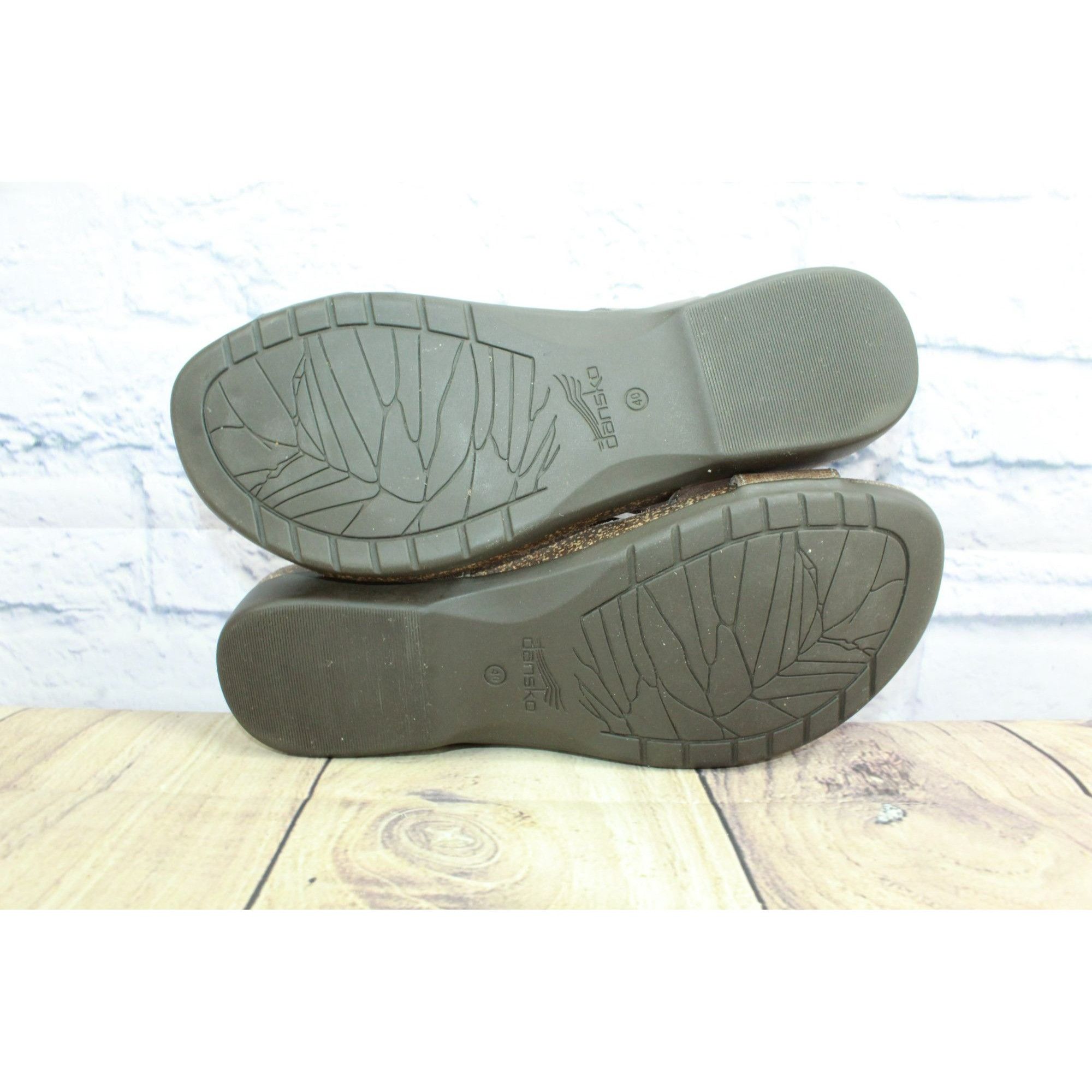 Dansko × Leather Dansko Reece Women's Waxy Leather Slingback Sandals Size US 9 / IT 39 - 10 Thumbnail