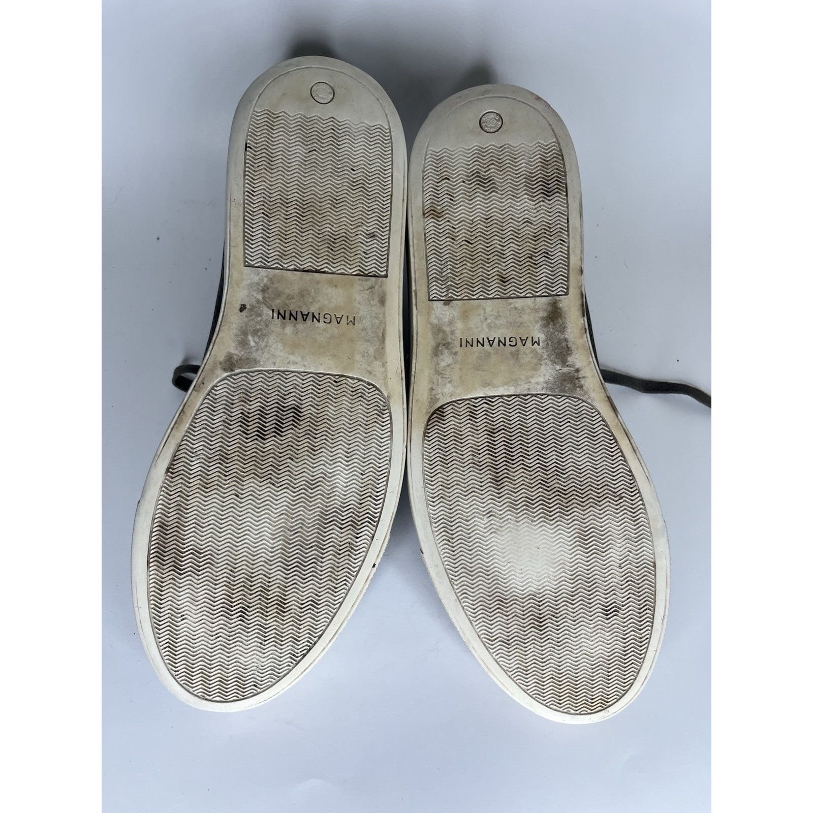 Magnanni Magnanni Brown Leather Lace Up Casual Low Top Sneakers Shoes Size US 12 / EU 45 - 8 Thumbnail